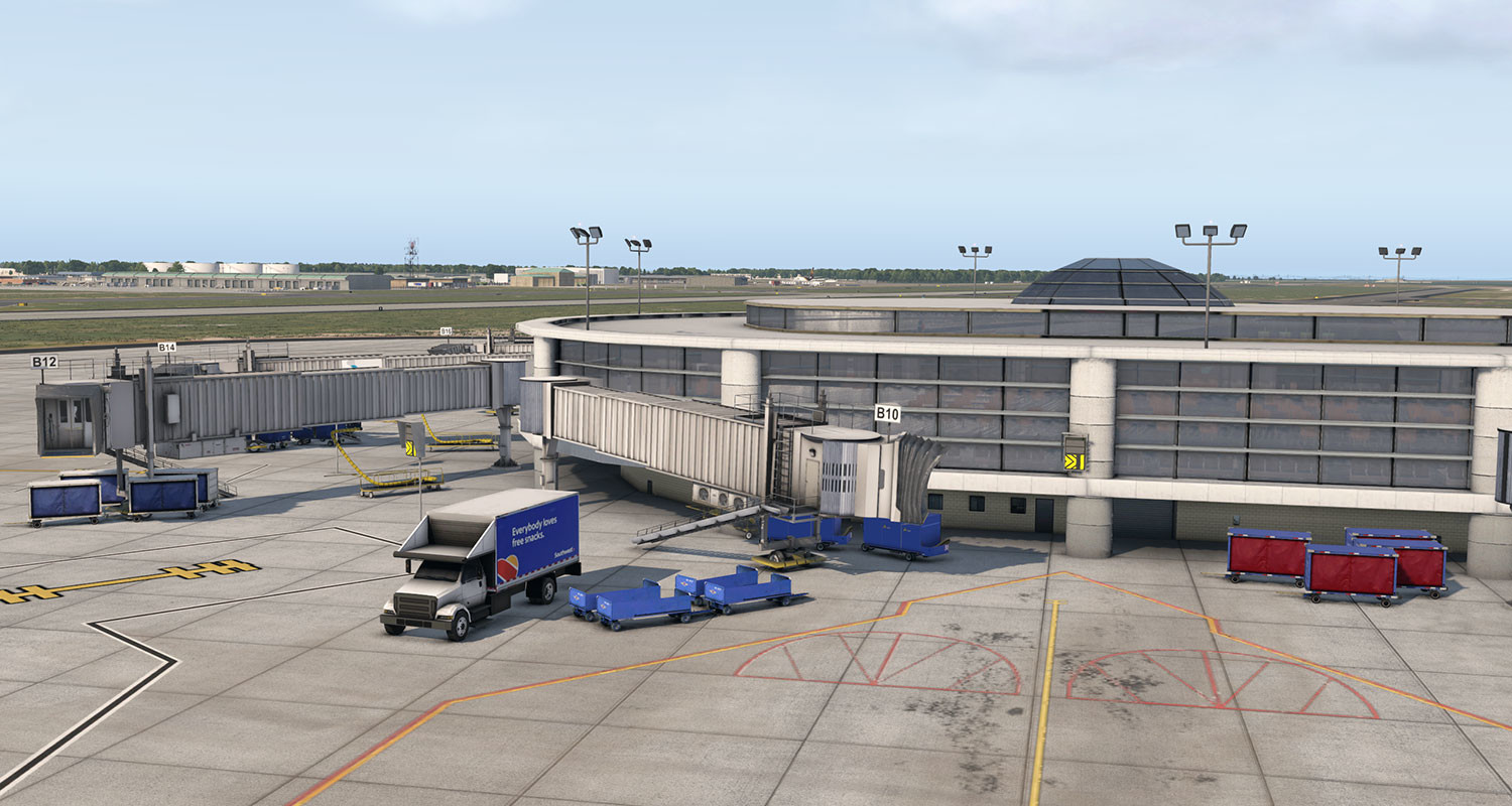 X-Plane 11 - Add-on: Verticalsim - KMSY - New Orleans International Airport XP official in-game screenshot 1