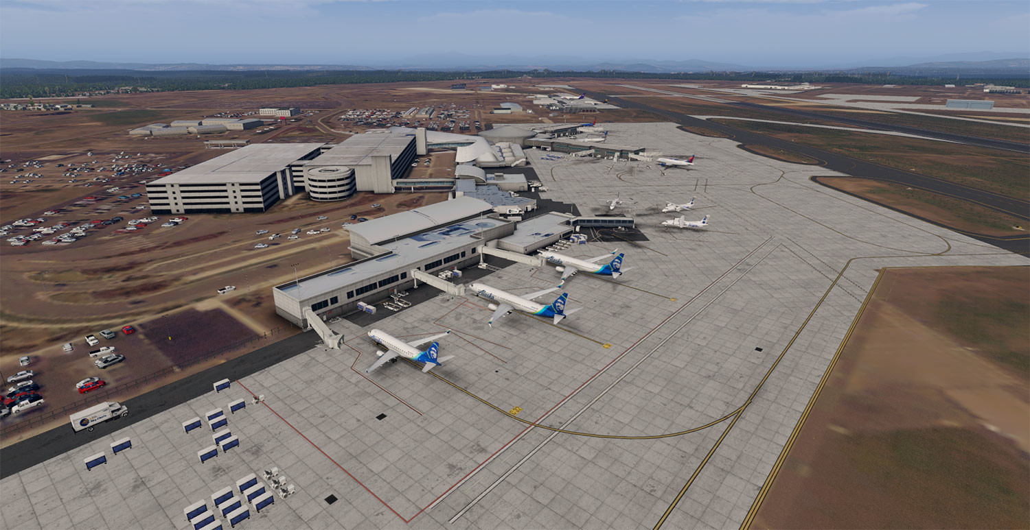 X-Plane 11 - Add-on: Verticalsim - KGEG - Spokane International Airport XP official in-game screenshot 1