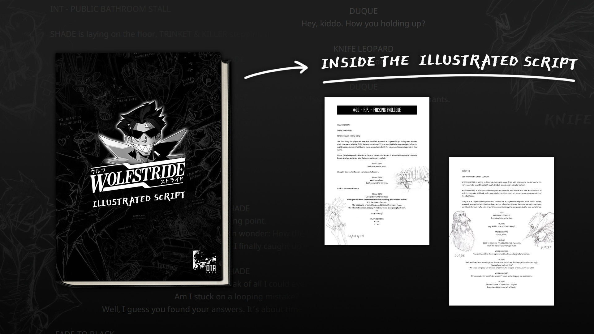 Wolfstride Illustrated Script + Wallpapers official in-game screenshot 1