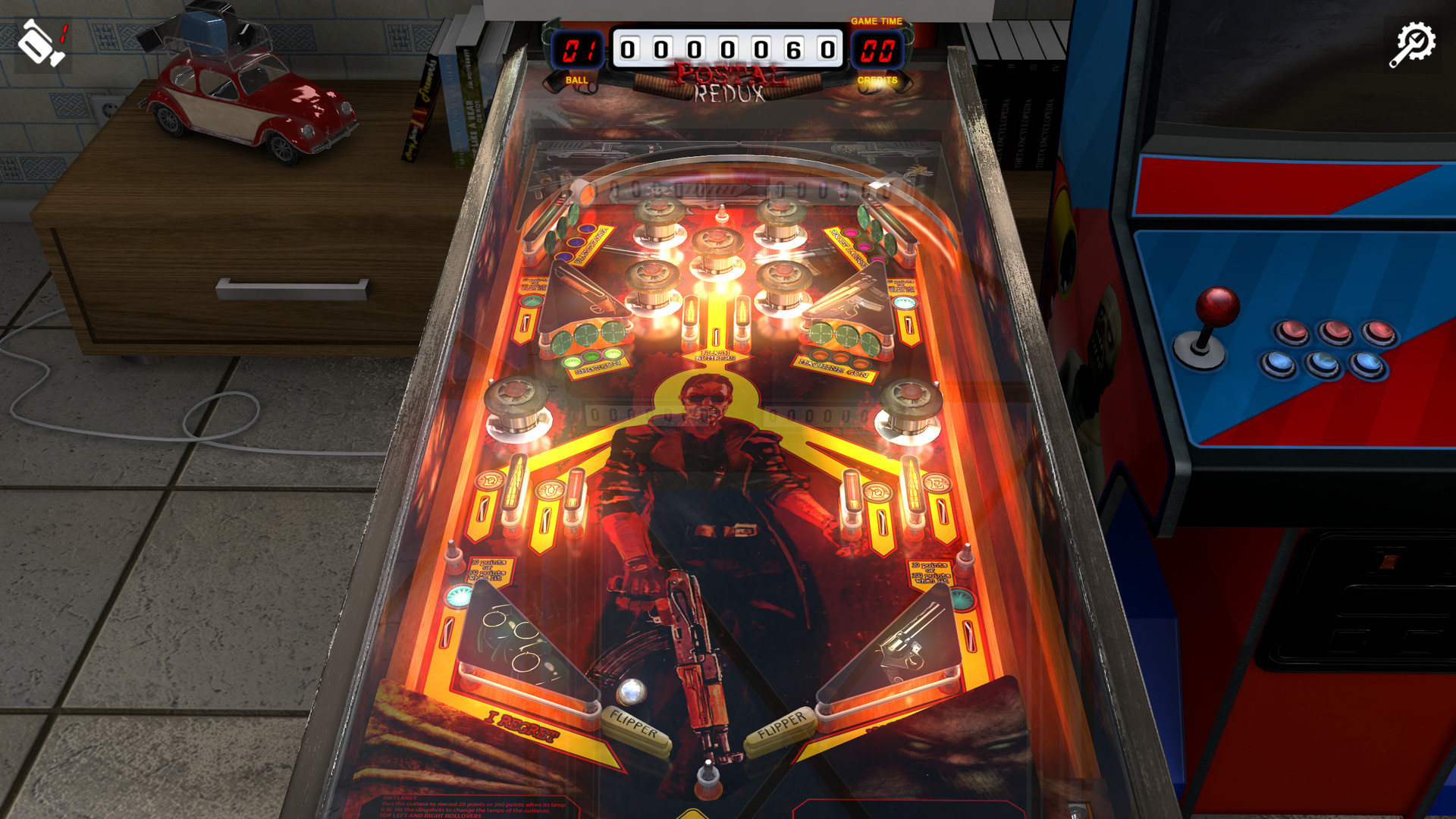 Zaccaria Pinball - POSTAL Redux Table Pack official in-game screenshot 1