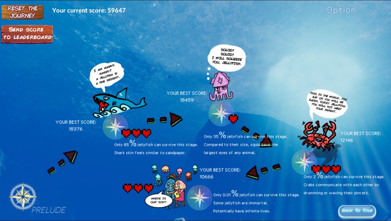 A lost jellyfish: Return to its parents official in-game screenshot 1