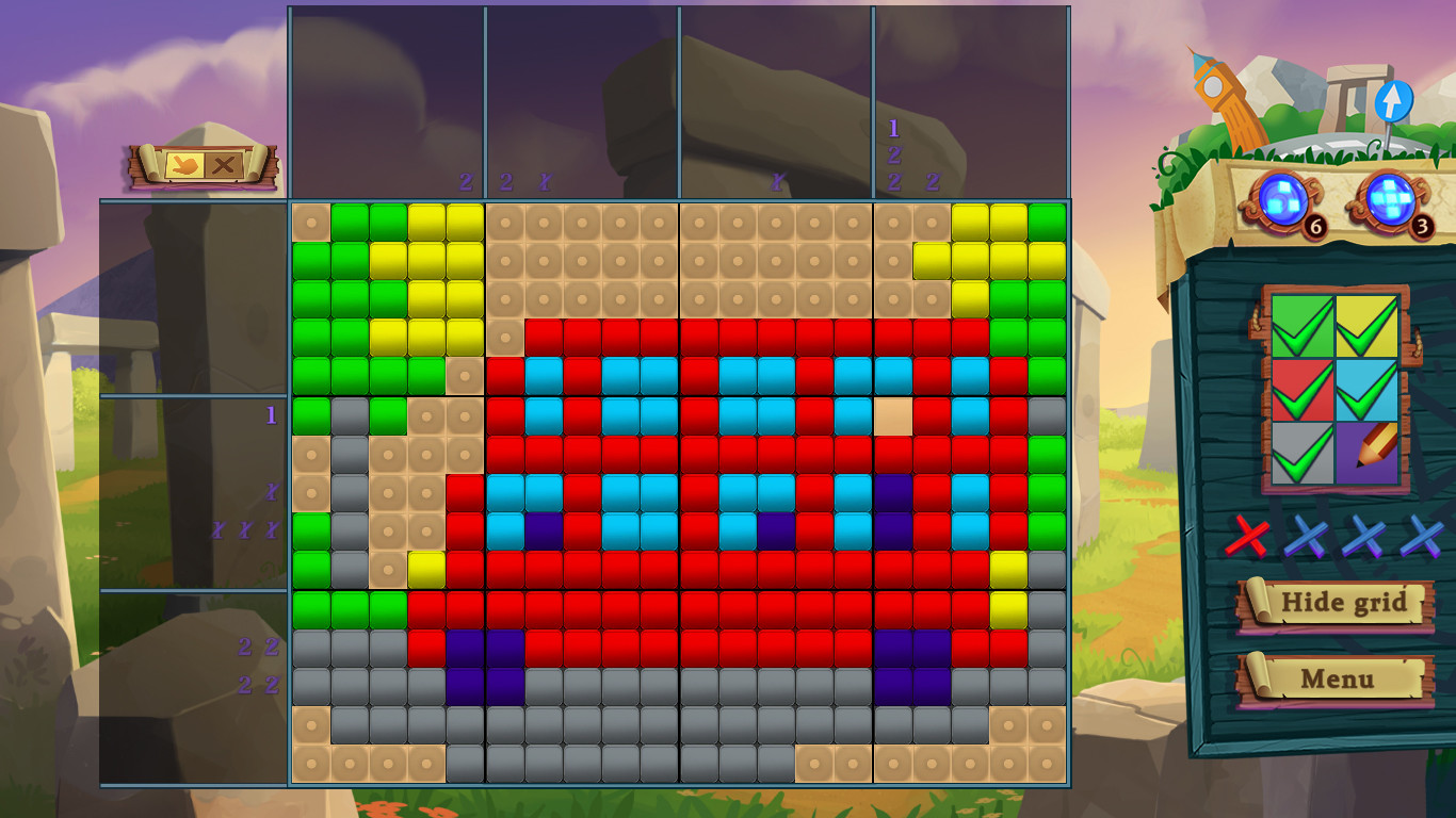Adventure Mosaics. Moto-Trip official in-game screenshot 1
