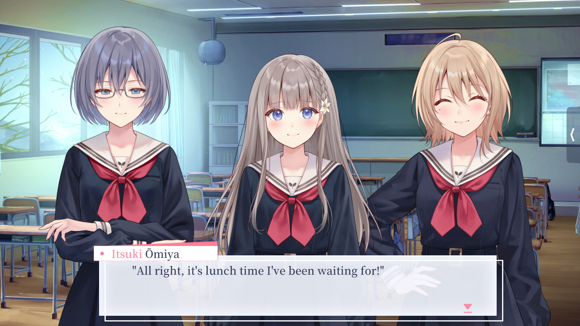 【早咲きのくろゆり】追加シナリオ「樹ちゃんのお弁当!」 official in-game screenshot 1