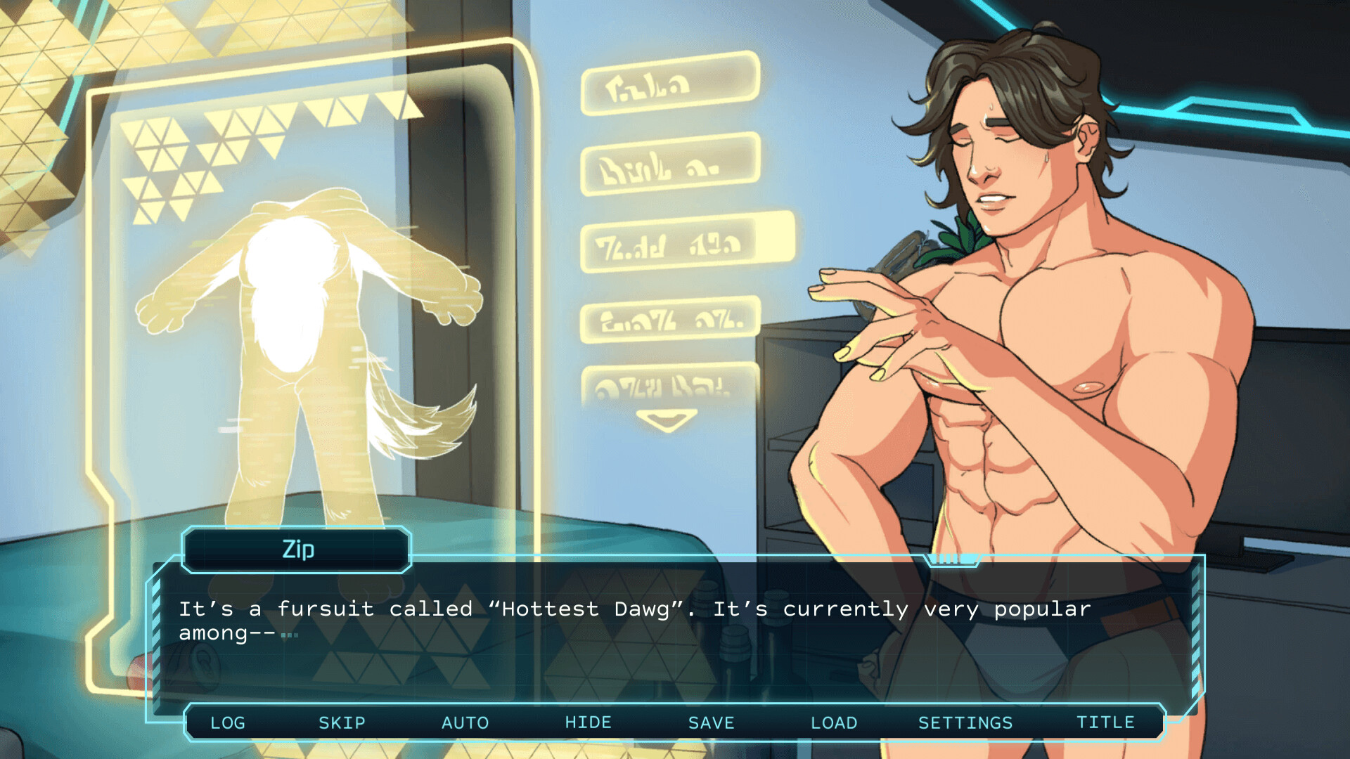 Baradroid - A Gay Visual Novel official in-game screenshot 1