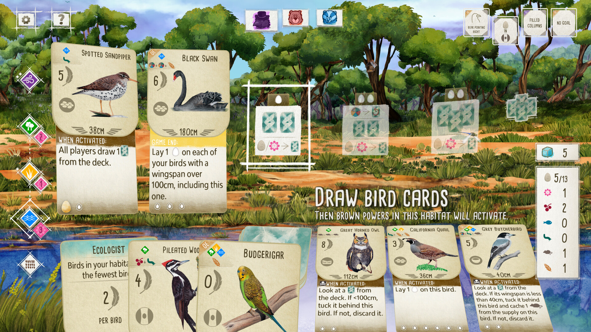 Wingspan: Oceania Expansion official in-game screenshot 1