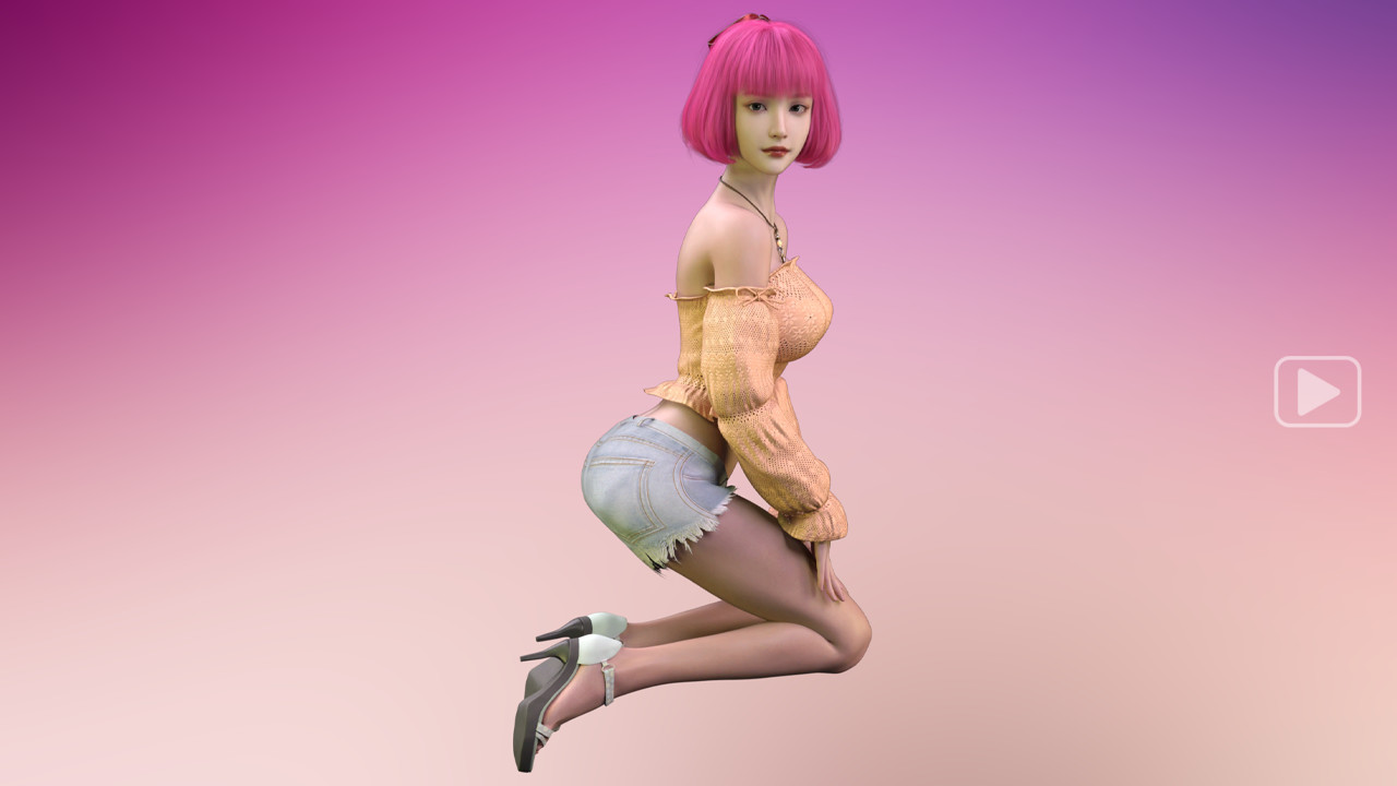 Artistic Girl 1 - Super official in-game screenshot 1