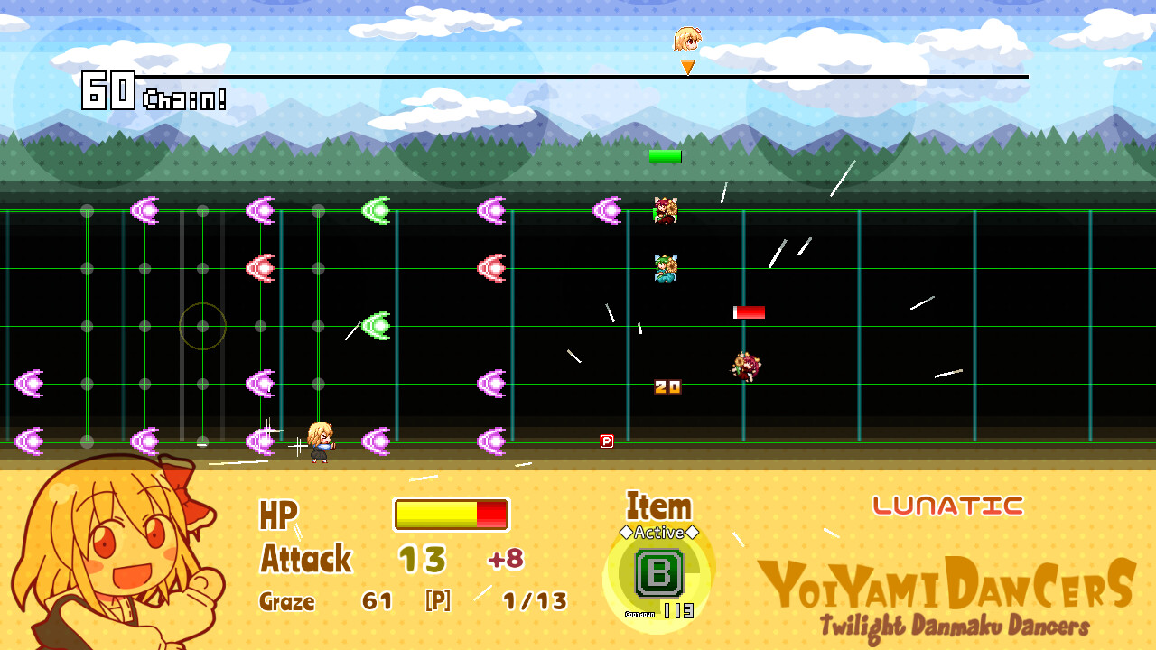 Yoiyami Dancers: Twilight Danmaku Dancers official in-game screenshot 1