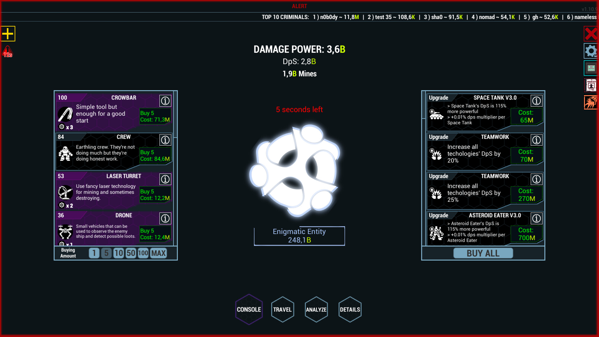 AsteroIdle official in-game screenshot 1