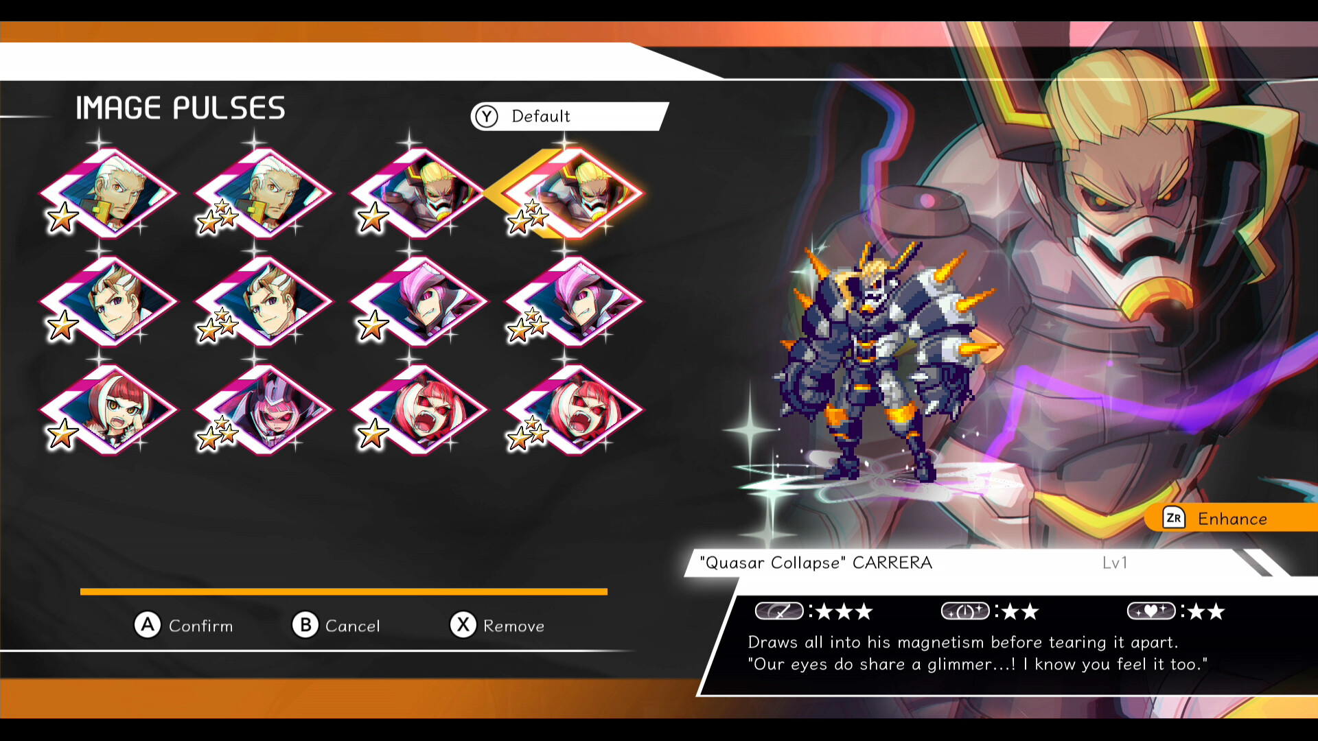 Azure Striker GUNVOLT 3 - EX Image Pulses: Carrera, Gibril, and Milas pack official in-game screenshot 1