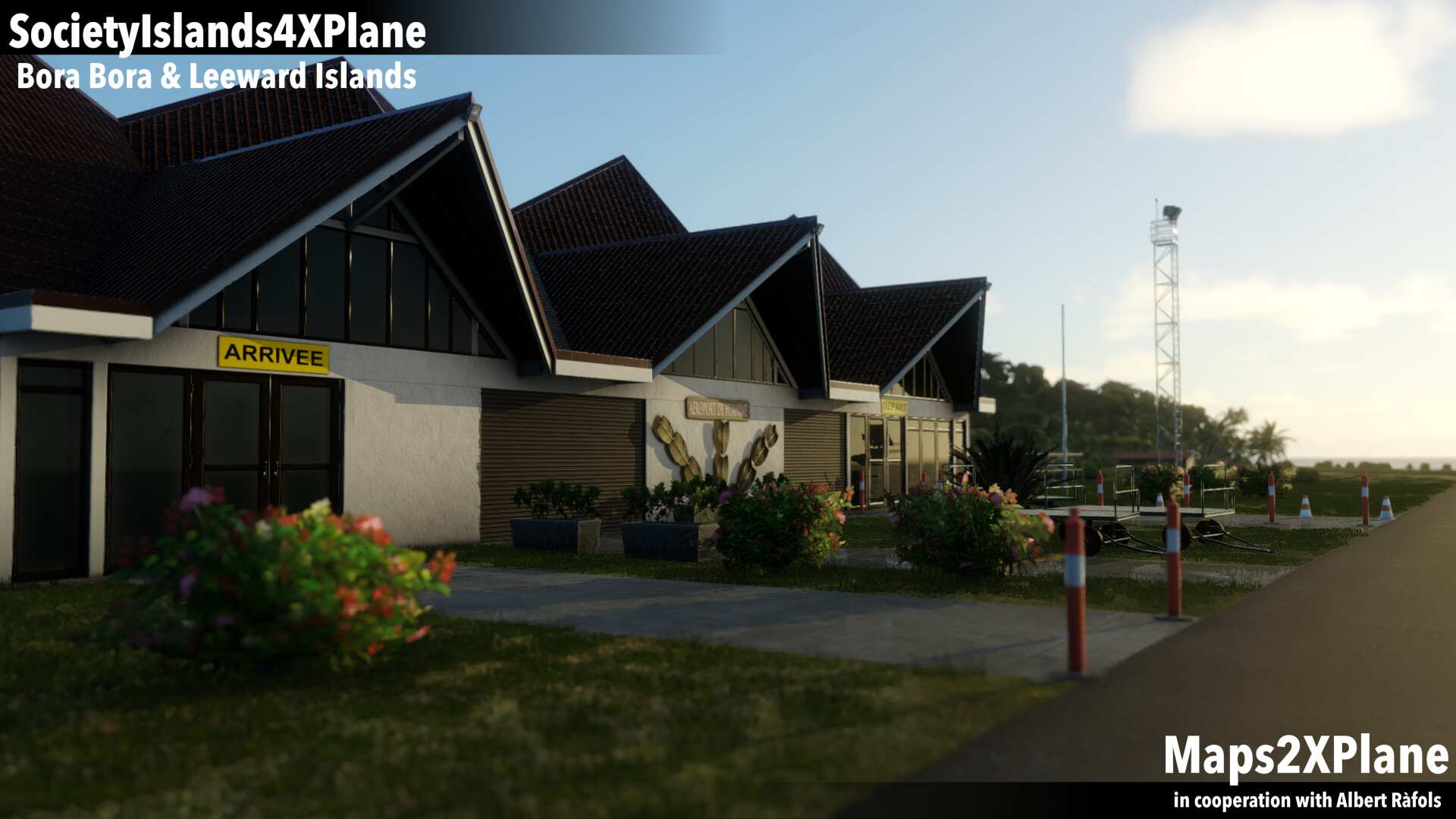 X-Plane 12 Add-on: Aerosoft - Society Islands XP - Bora Bora & Leeward Islands official in-game screenshot 1