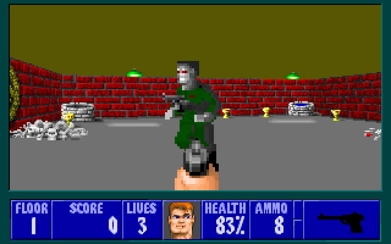 Wolfenstein 3D official in-game screenshot 1