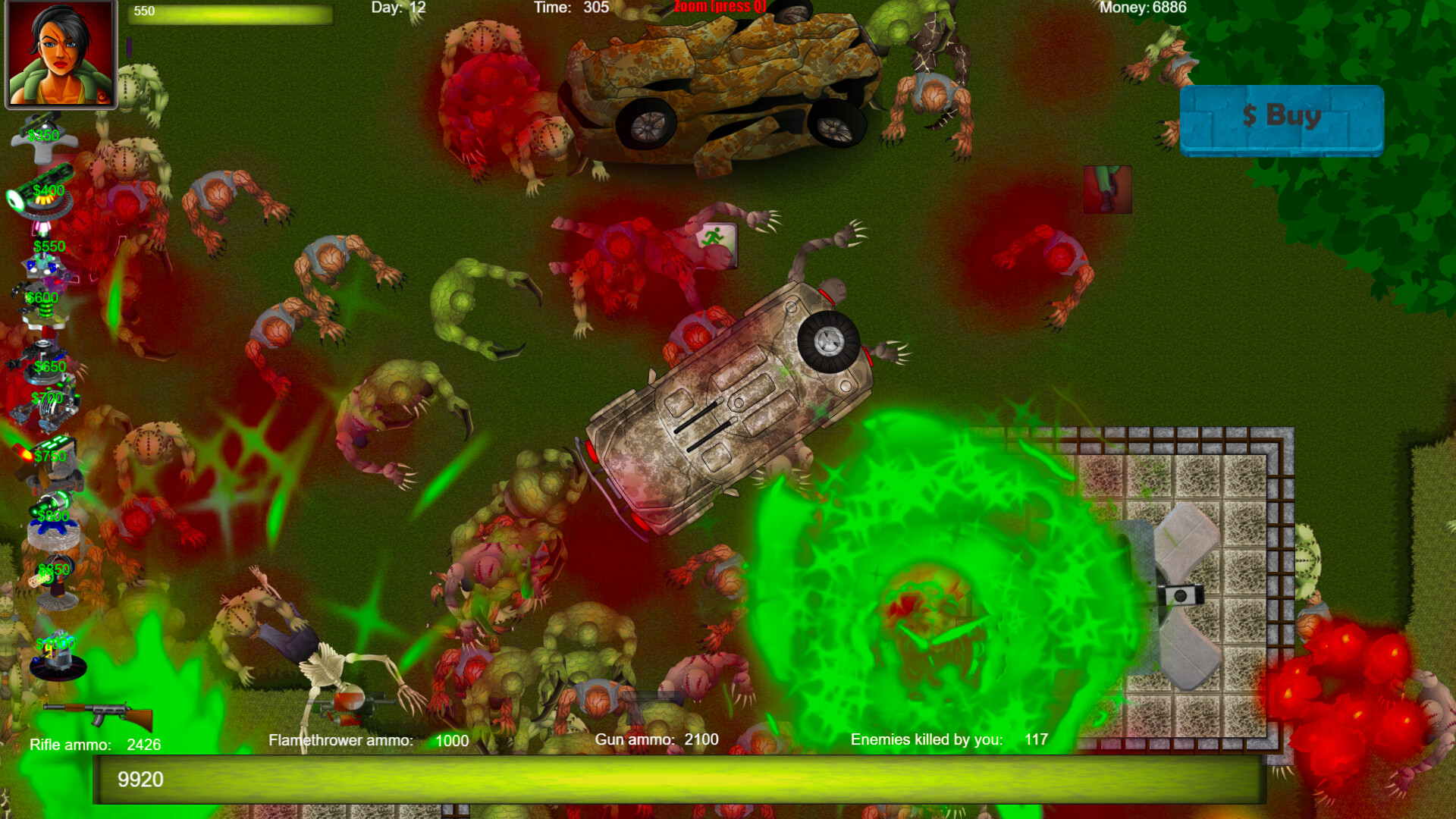 Zombie Apocalypse - The Last Fortress official in-game screenshot 1