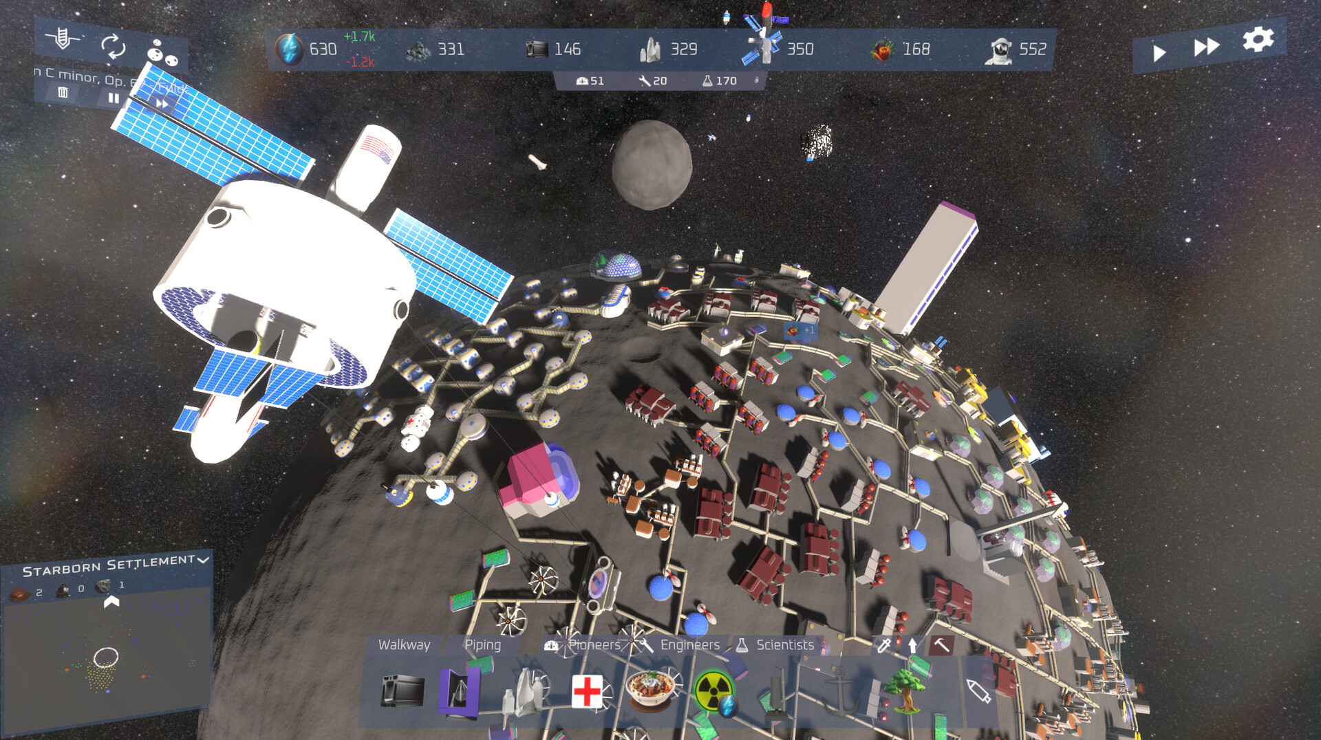 Asteroid Colony official in-game screenshot 1