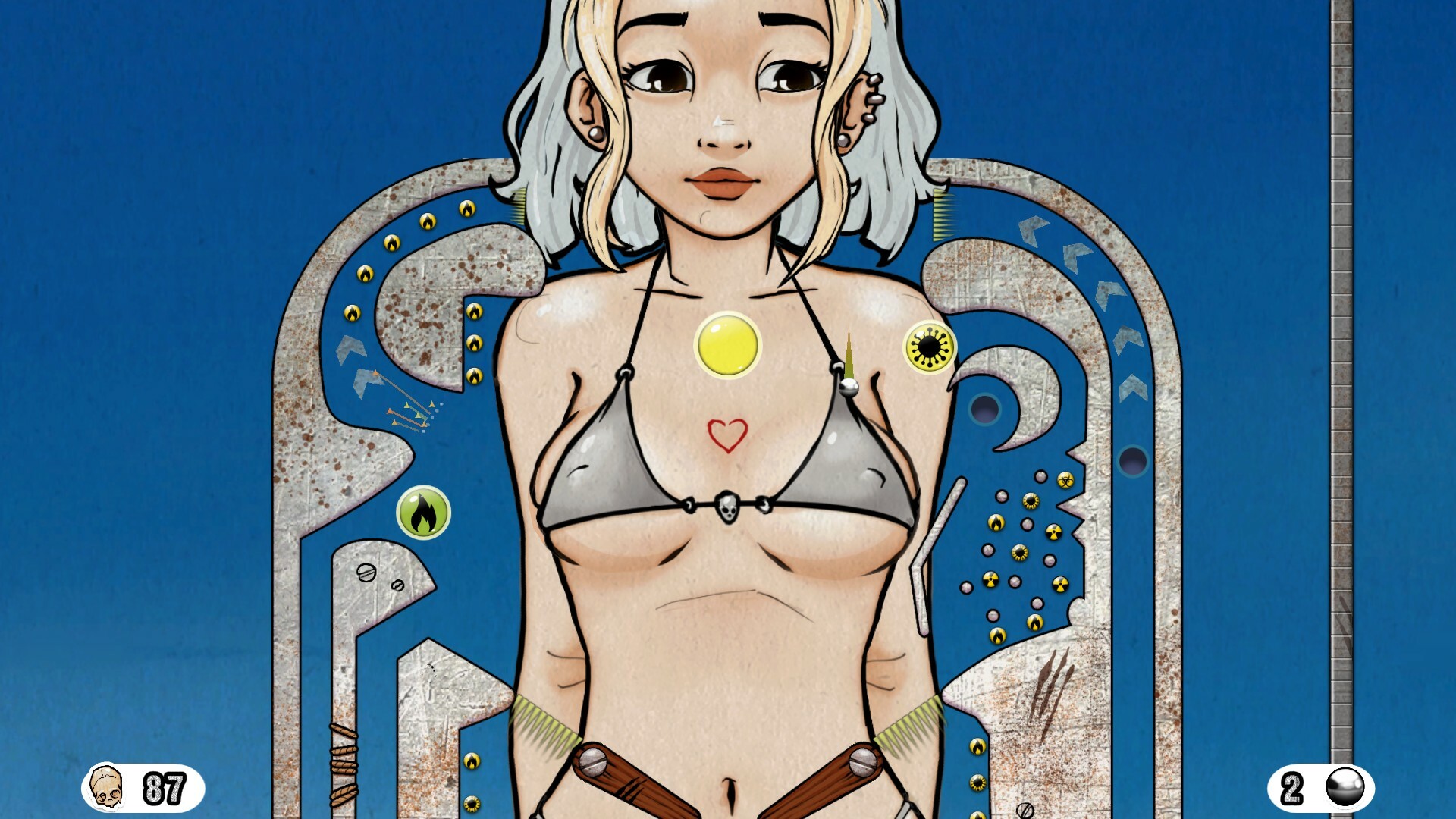 Zombikini PinballZ official in-game screenshot 1