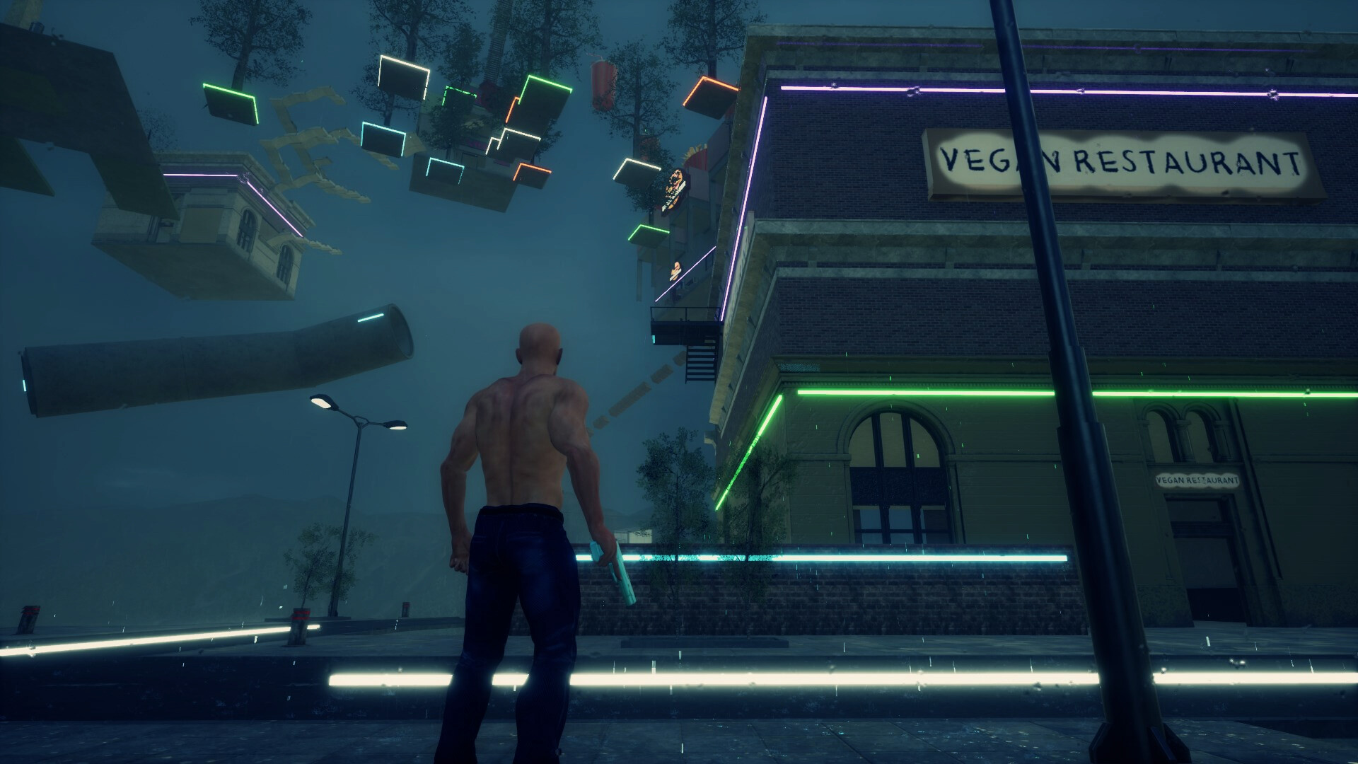 Bald Man Climbs Up official in-game screenshot 1