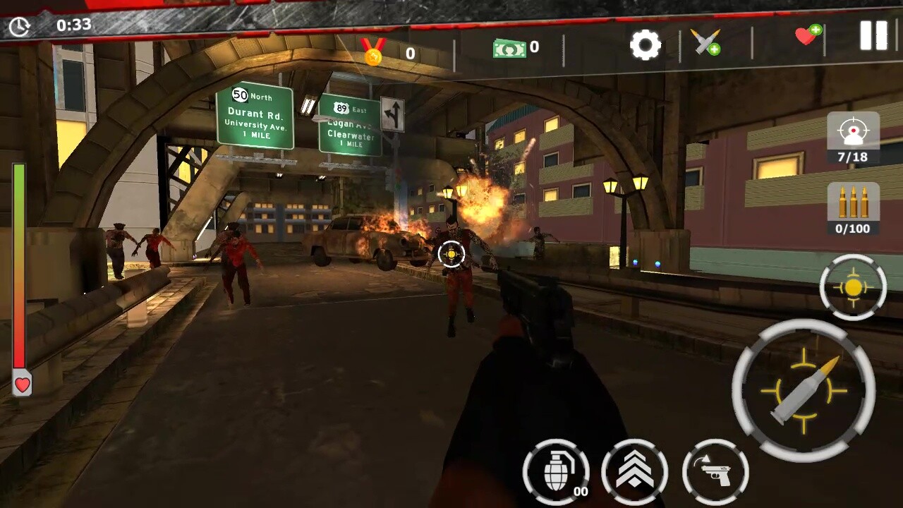 Zombie Survivor: Undead City Attack official in-game screenshot 1