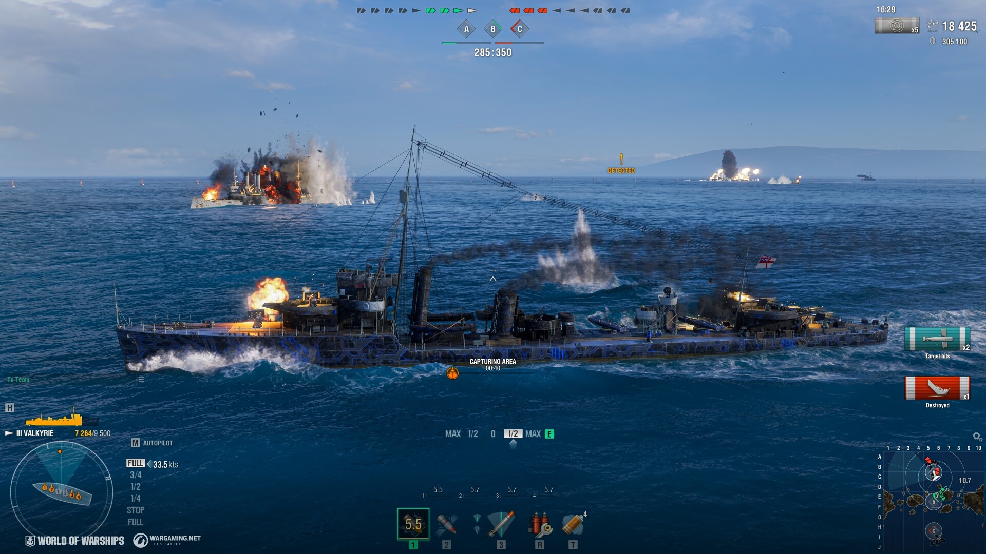 World of Warships — The Spaceflight of the Valkyrie official in-game screenshot 1