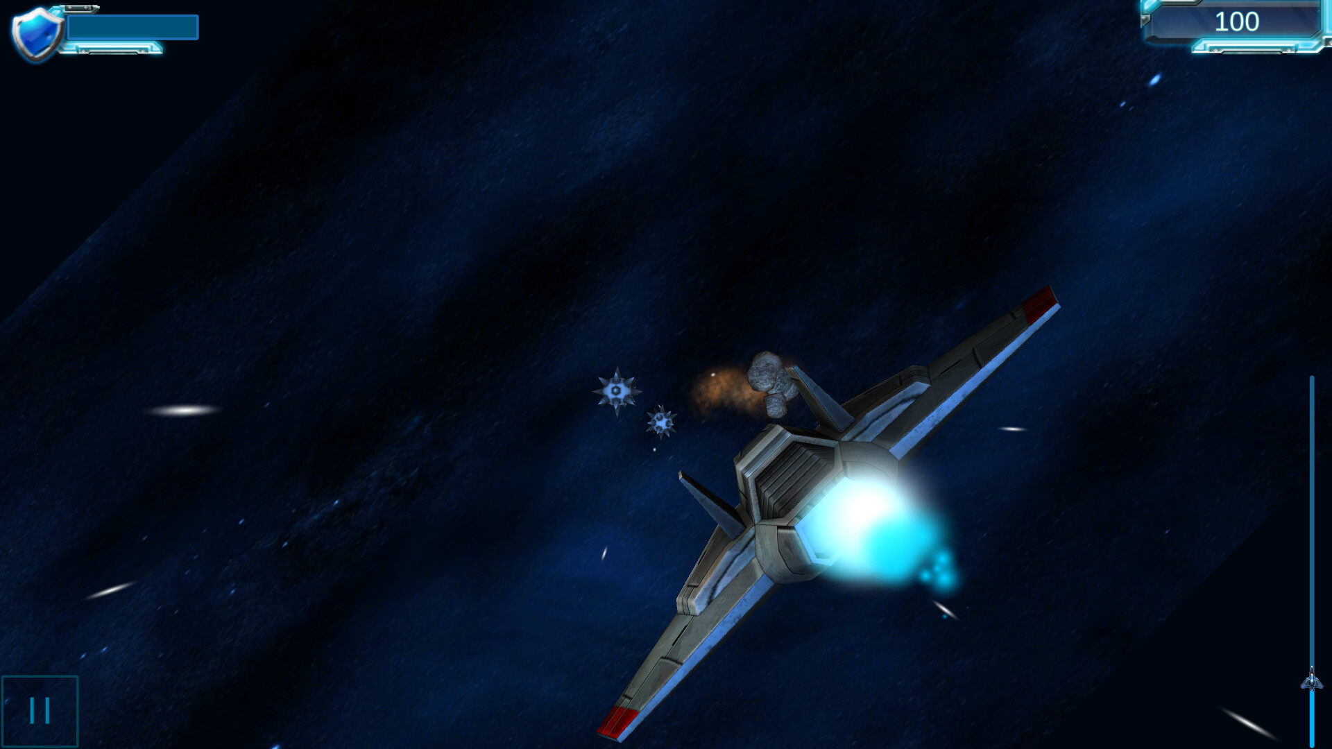 Asteroids Star Fields official in-game screenshot 1