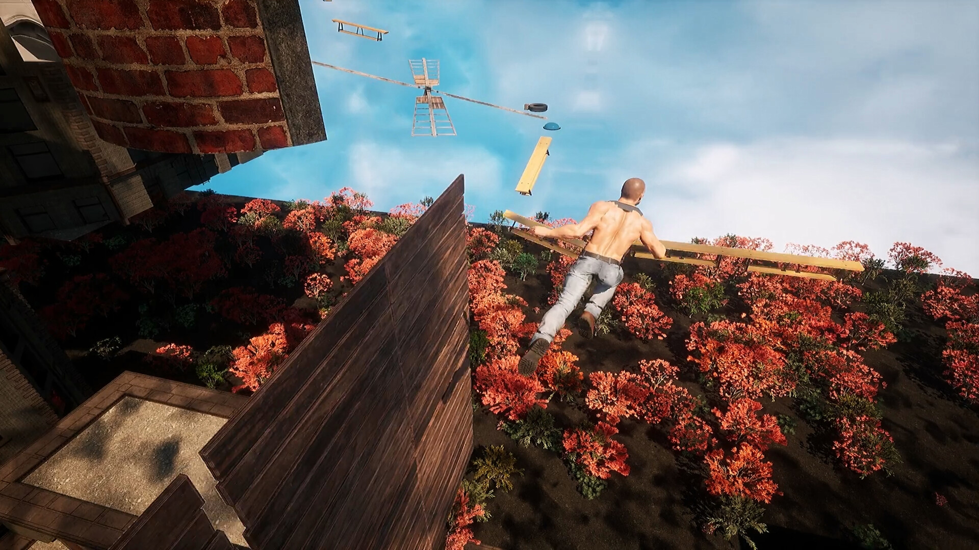 猛男跑酷(Strong man parkour) official in-game screenshot 1