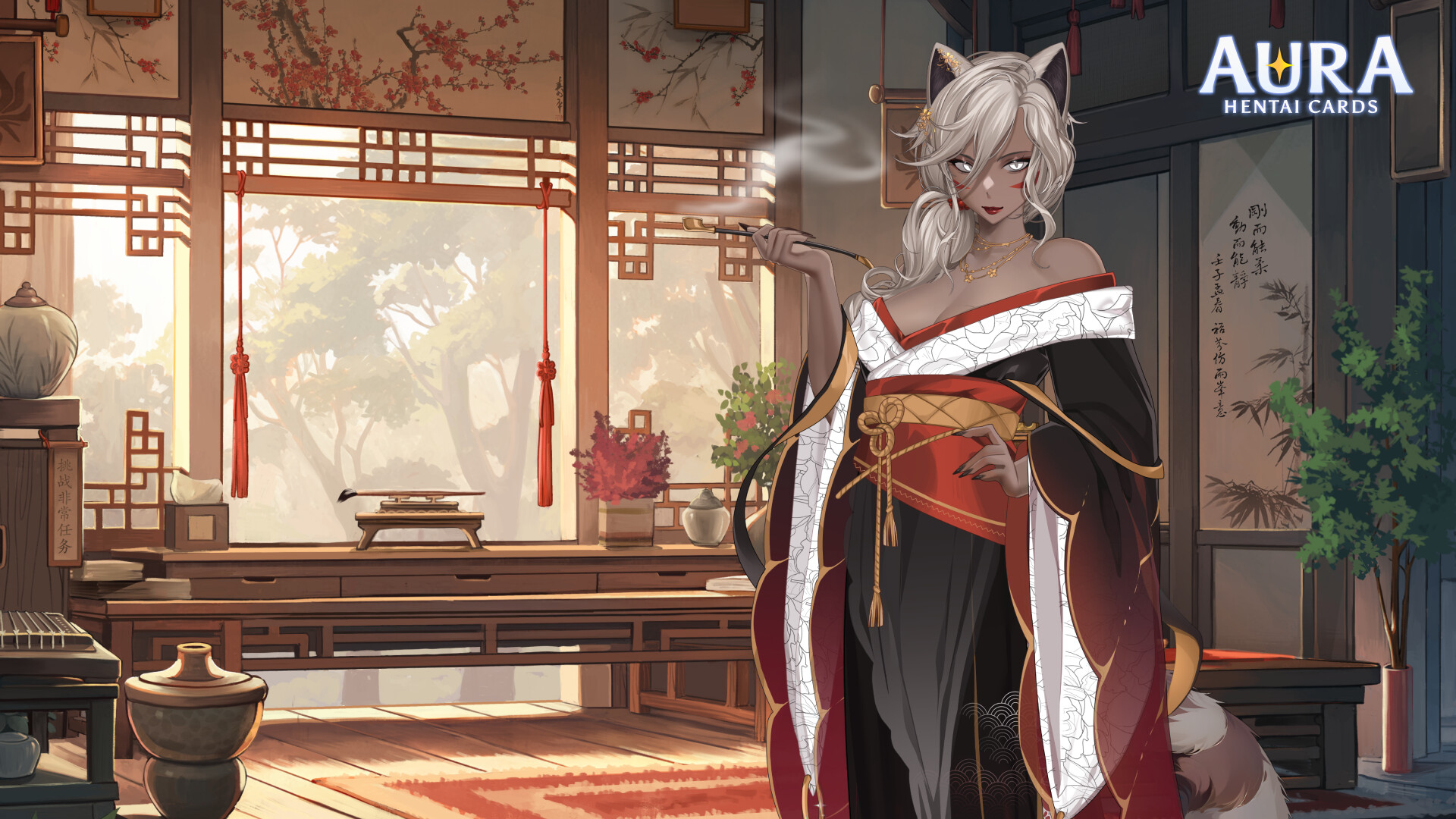 AURA: Hentai Cards - Wallpapers Pack official in-game screenshot 1