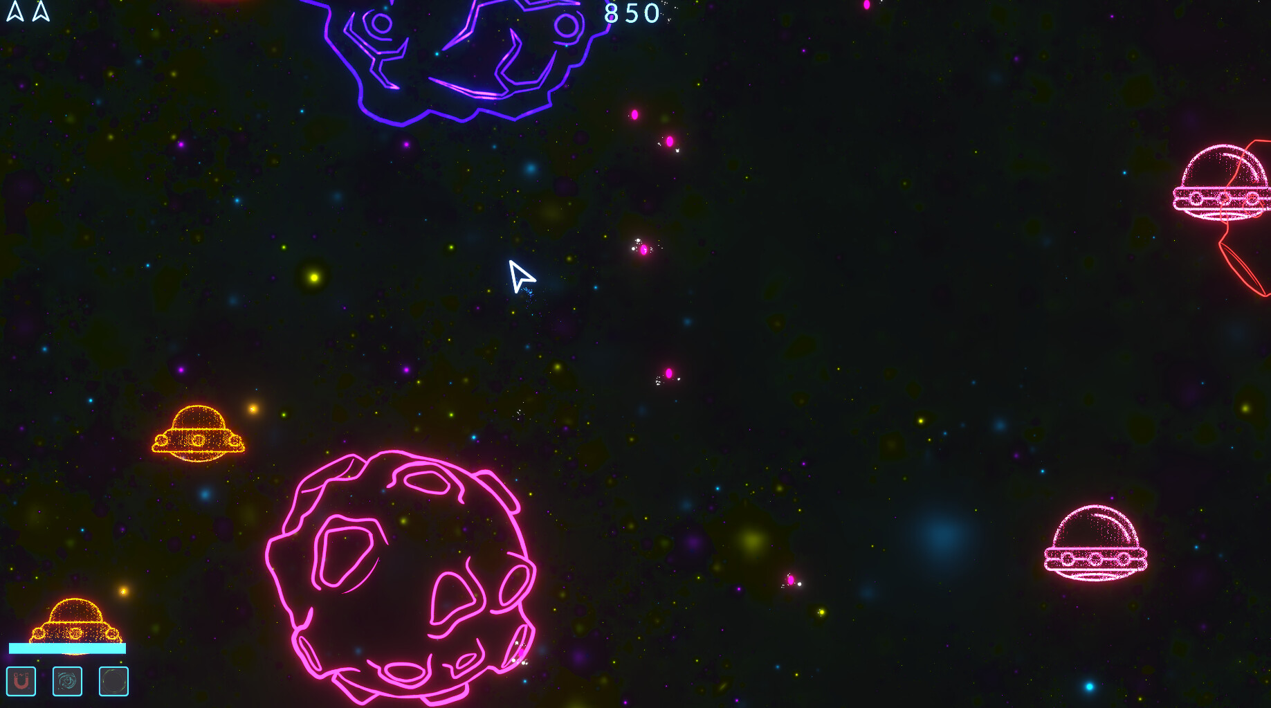 Asteroids Neon official in-game screenshot 1