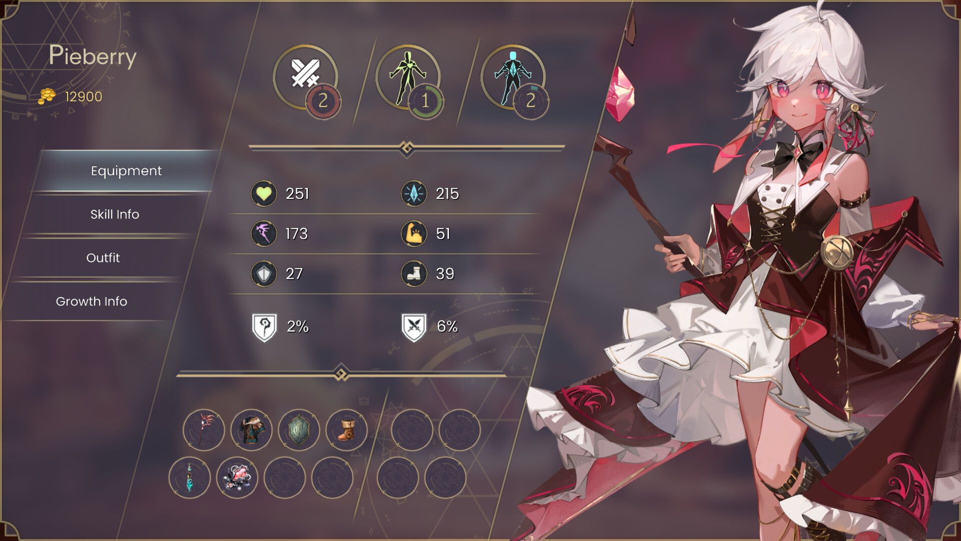 WitchSpring R - Costume - Red Berry Set official in-game screenshot 1