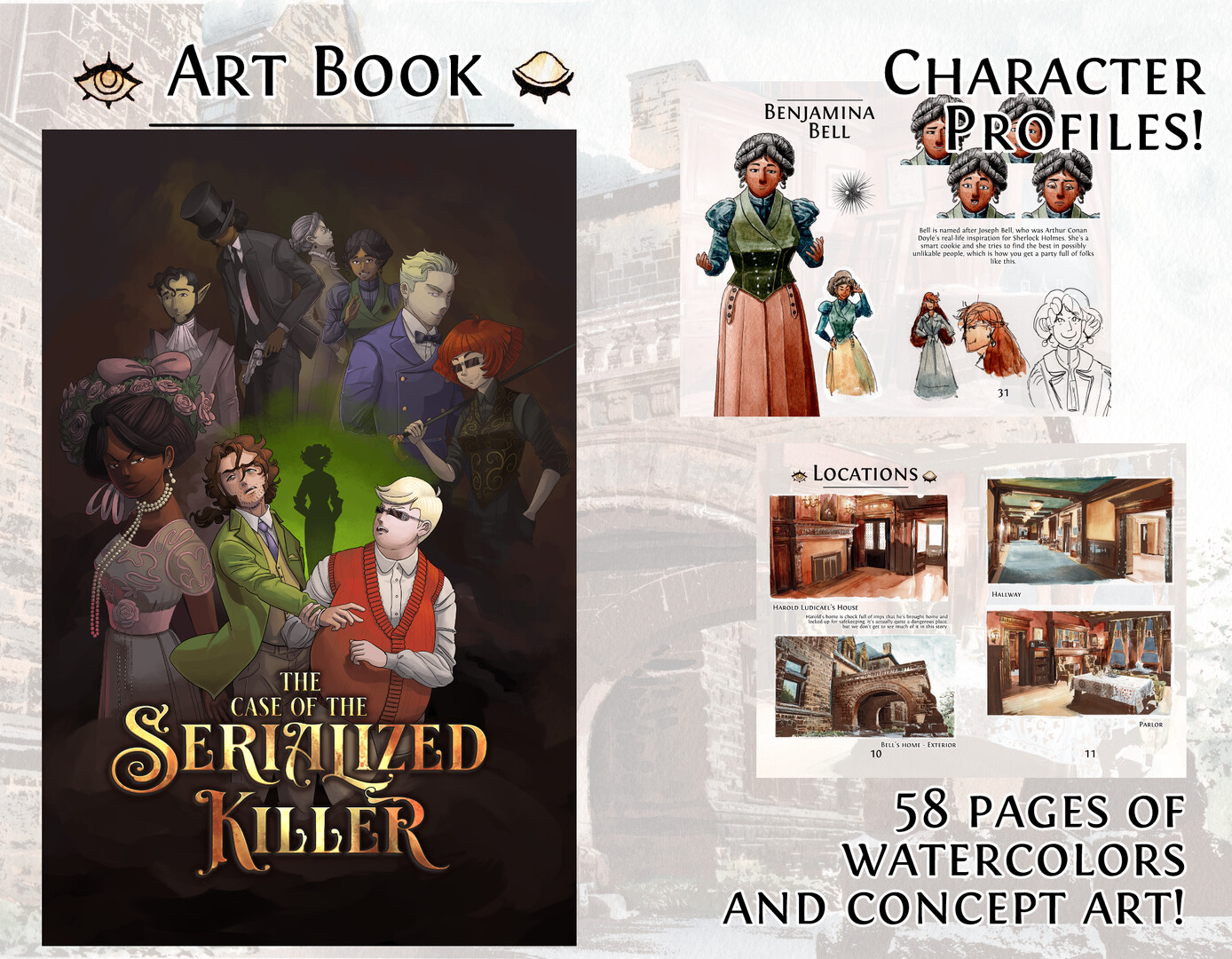 Artbook - The Case of the Serialized Killer official in-game screenshot 1