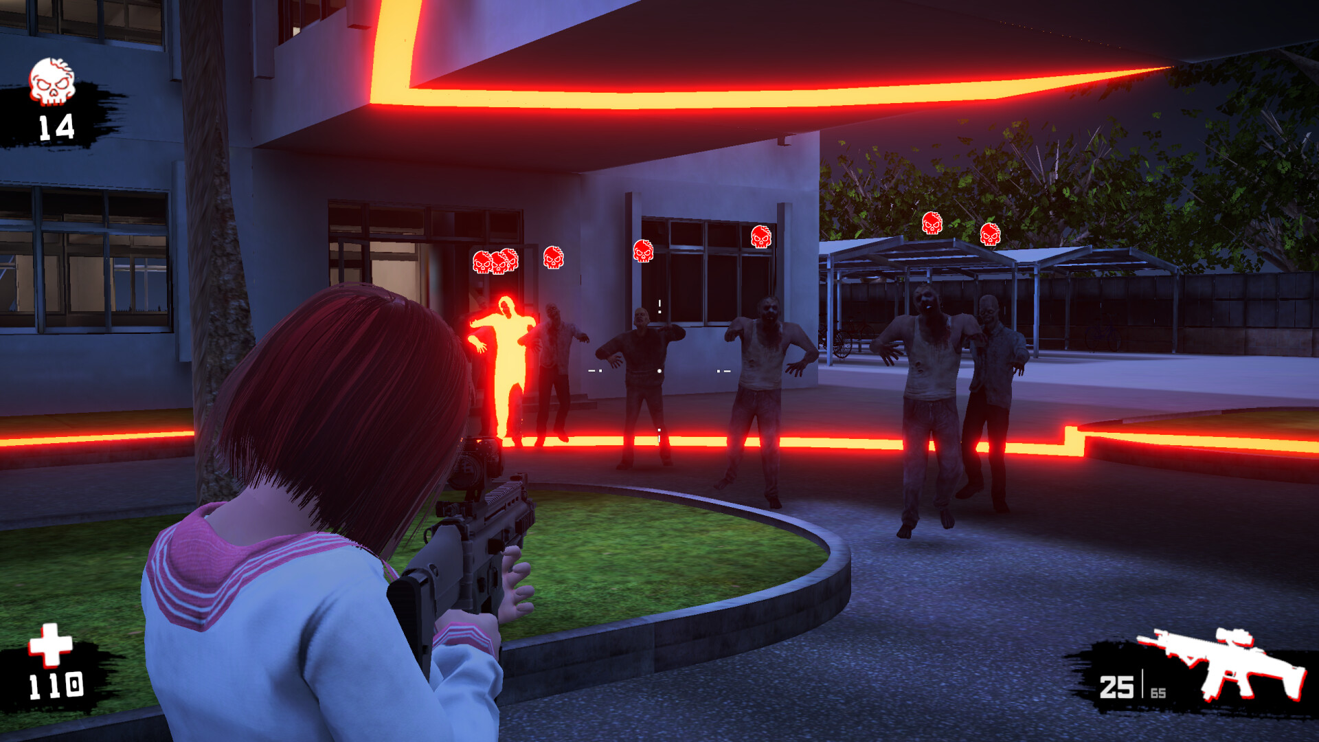 Anime Girls: Highschool of Dead official in-game screenshot 1