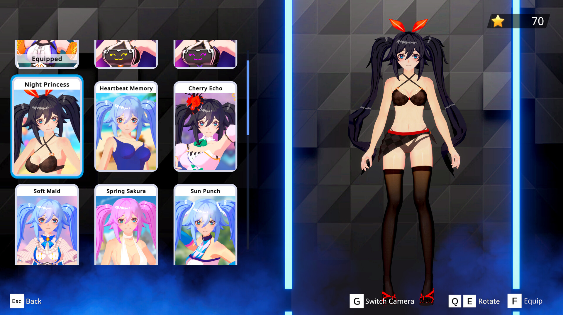 Apex Heroines -Night Princess 黑夜公主 official in-game screenshot 1