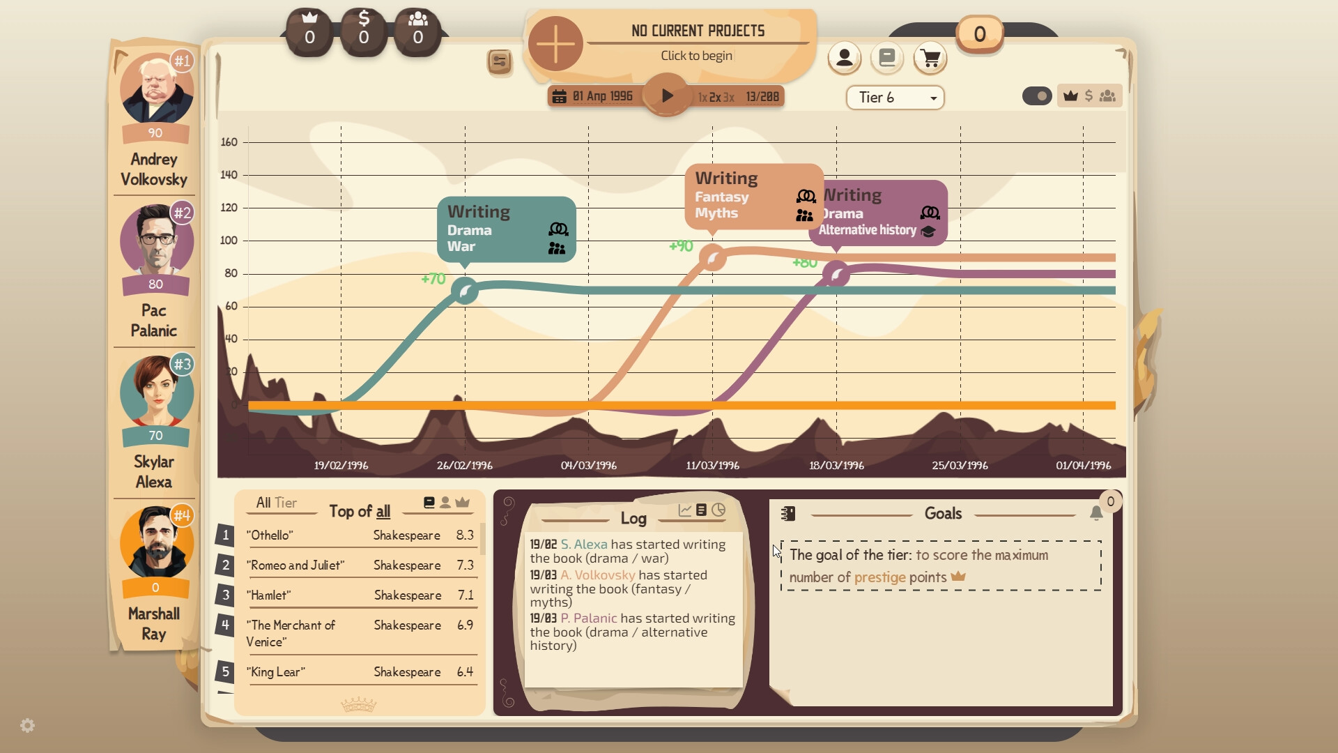Writer's Rush official in-game screenshot 1