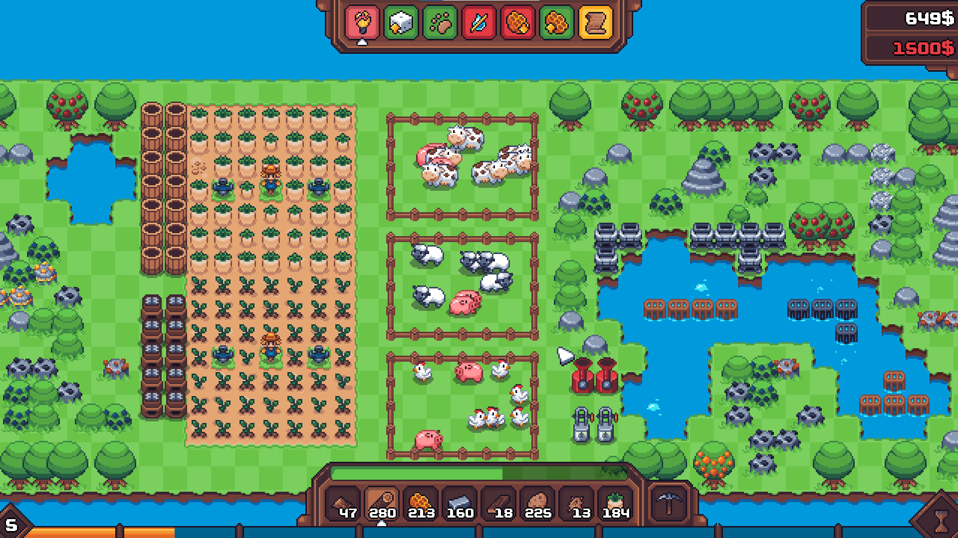 Another Farm Roguelike: Rebirth official in-game screenshot 1