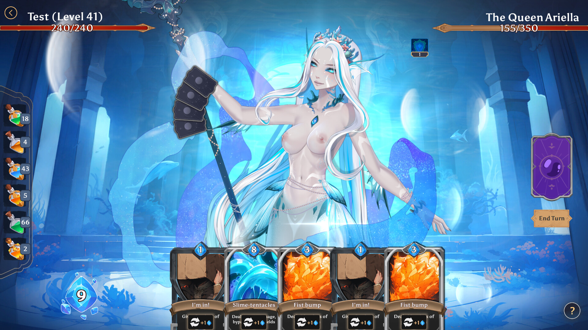 AURA: Hentai Cards - The Dark Sea DLC official in-game screenshot 1