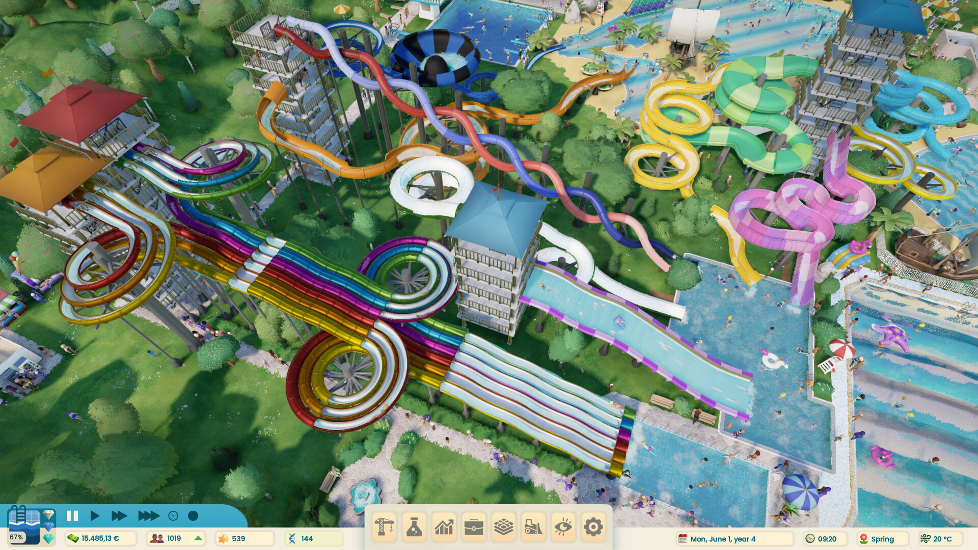 Aquapark Tycoon official in-game screenshot 1