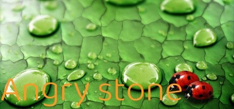 Angry stone artwork