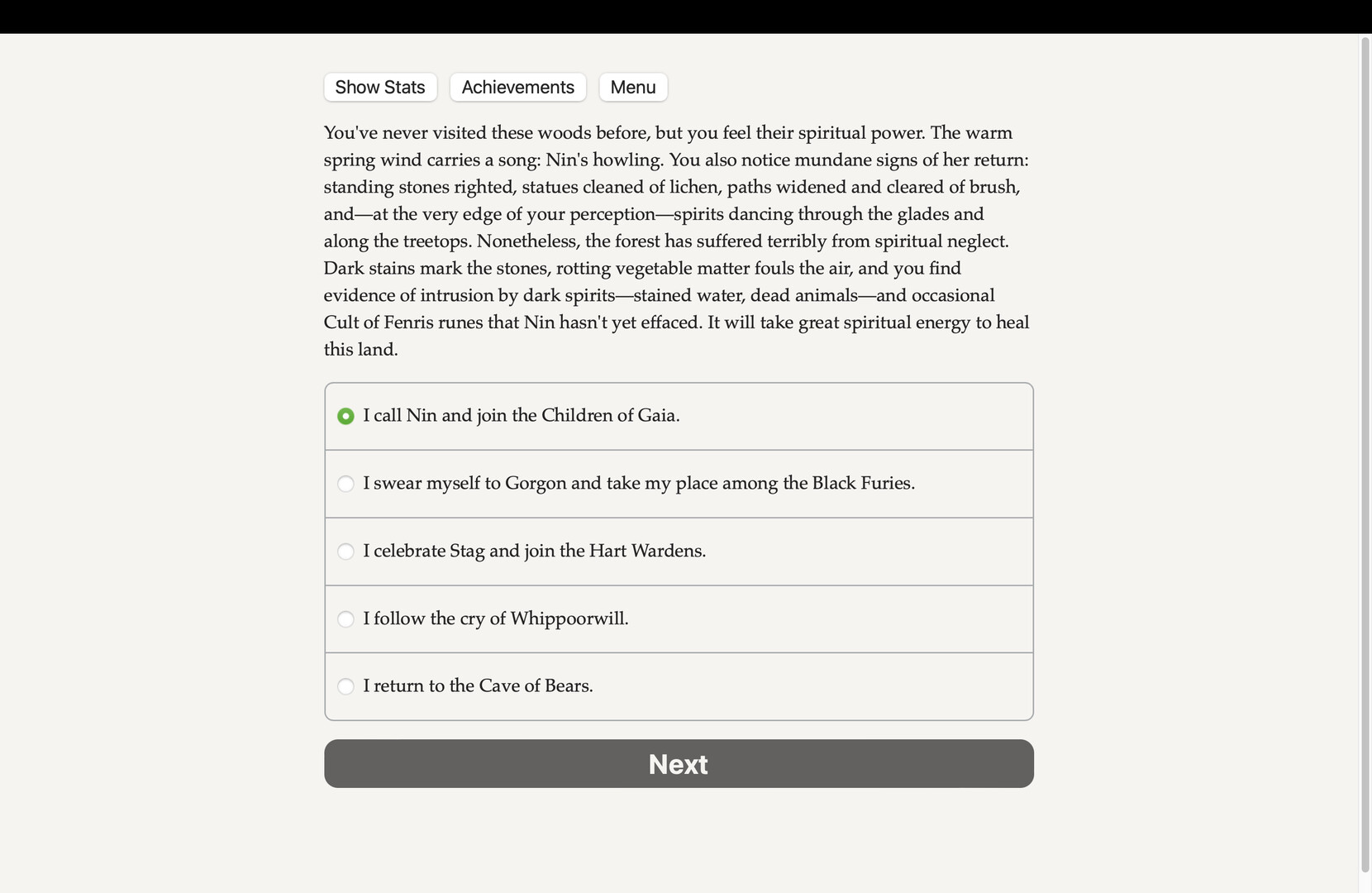 Werewolf: The Apocalypse — The Book of Hungry Names — Wardens and Furies official in-game screenshot 1