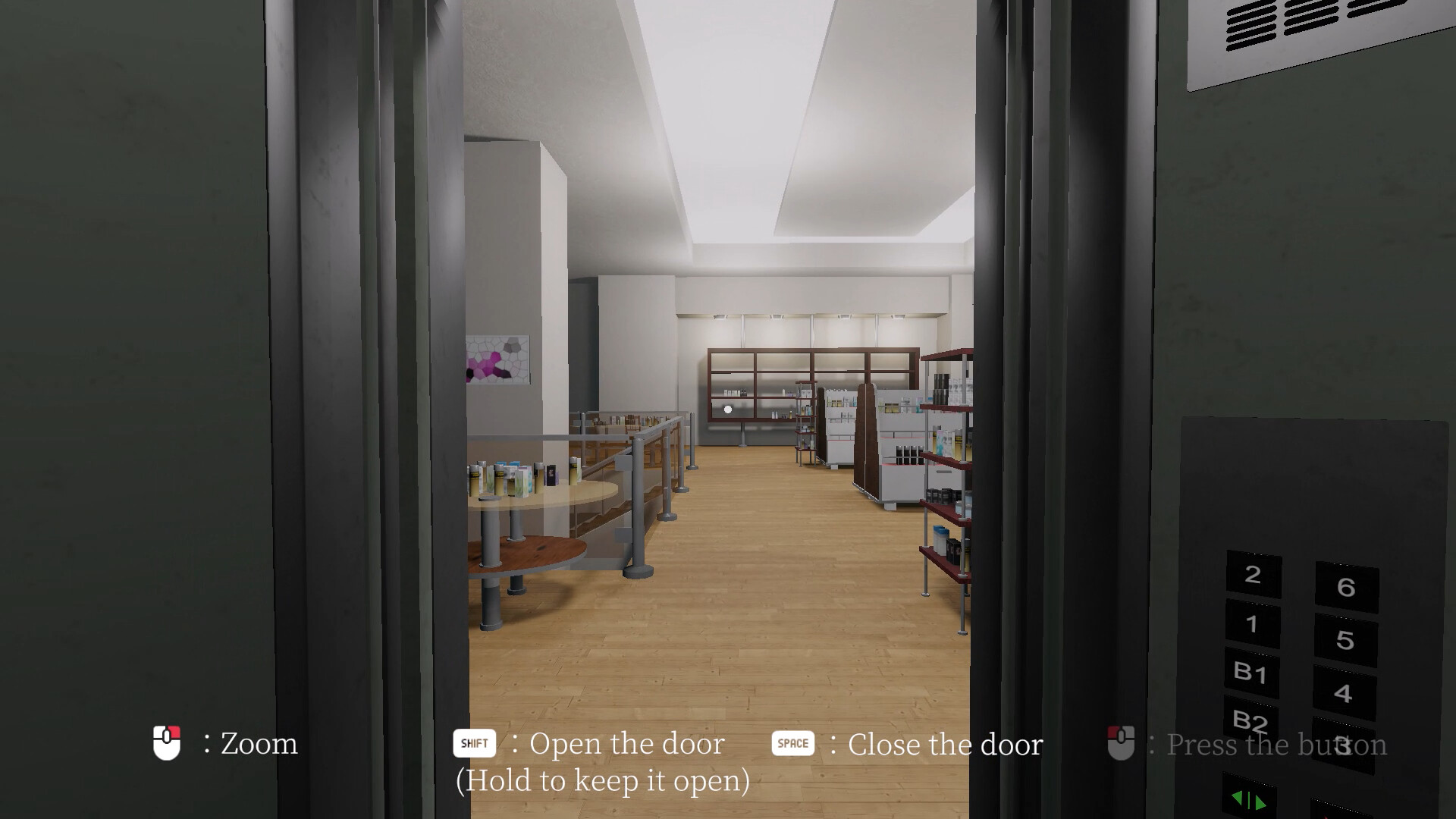 0th floor. - The cursed Elevator to Floor Zero - official in-game screenshot 1