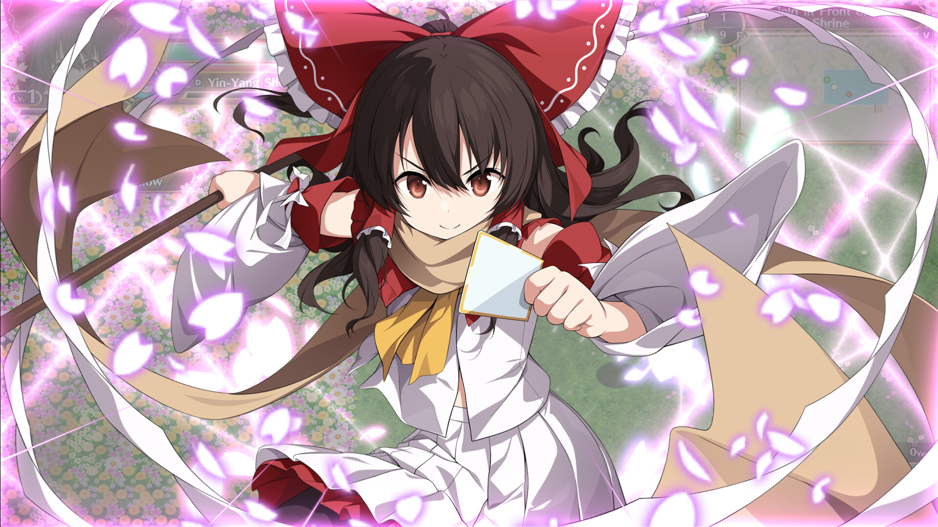 "Reimu Hakurei" Winter Costume (Touhou Genso Wanderer -FORESIGHT-) official in-game screenshot 1