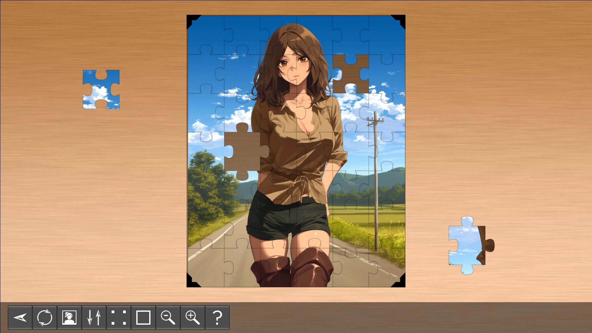 Anime Girl Puzzles - Sana official in-game screenshot 1