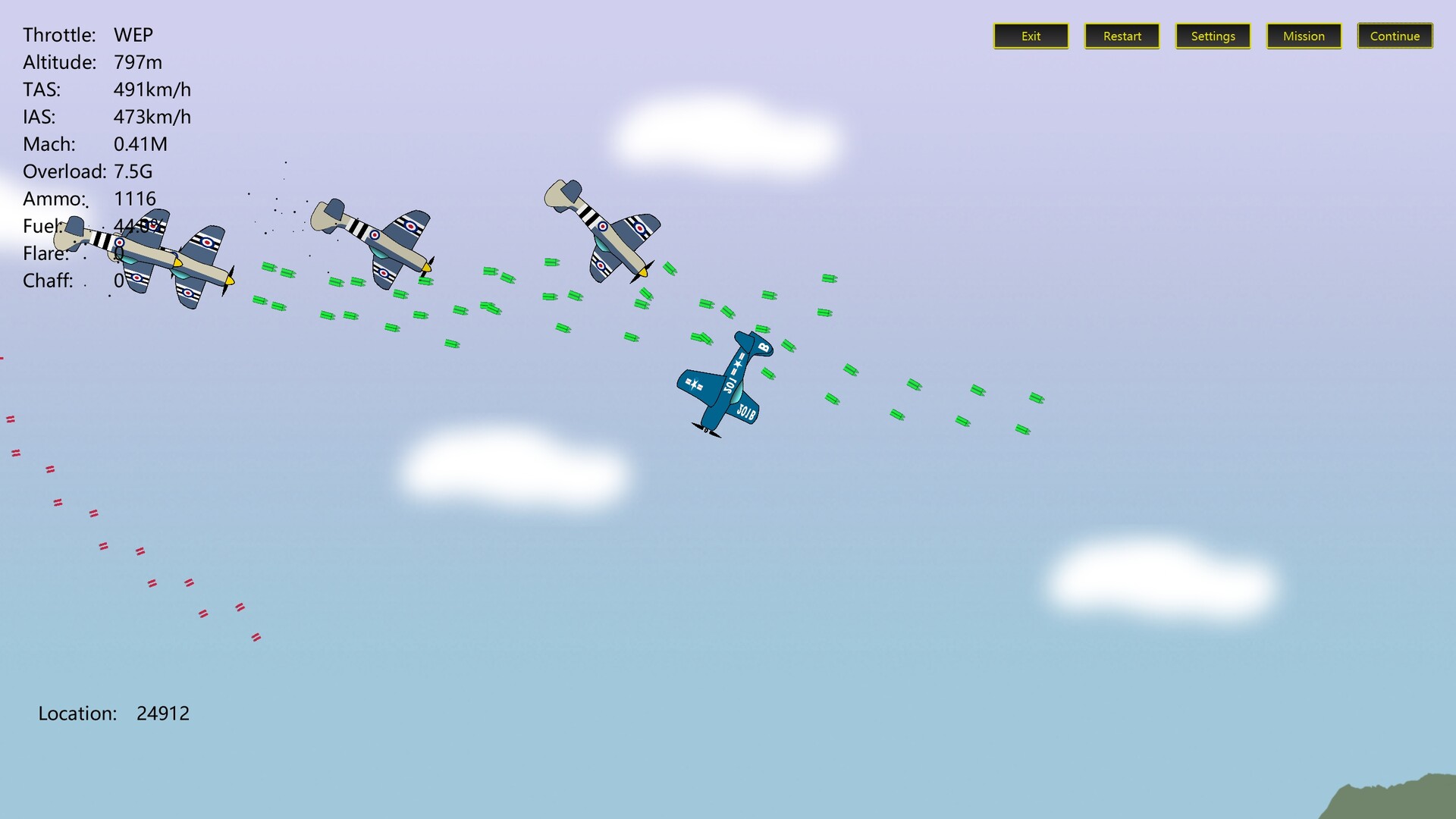 2D Dogfight - Sunset and Sunrise official in-game screenshot 1