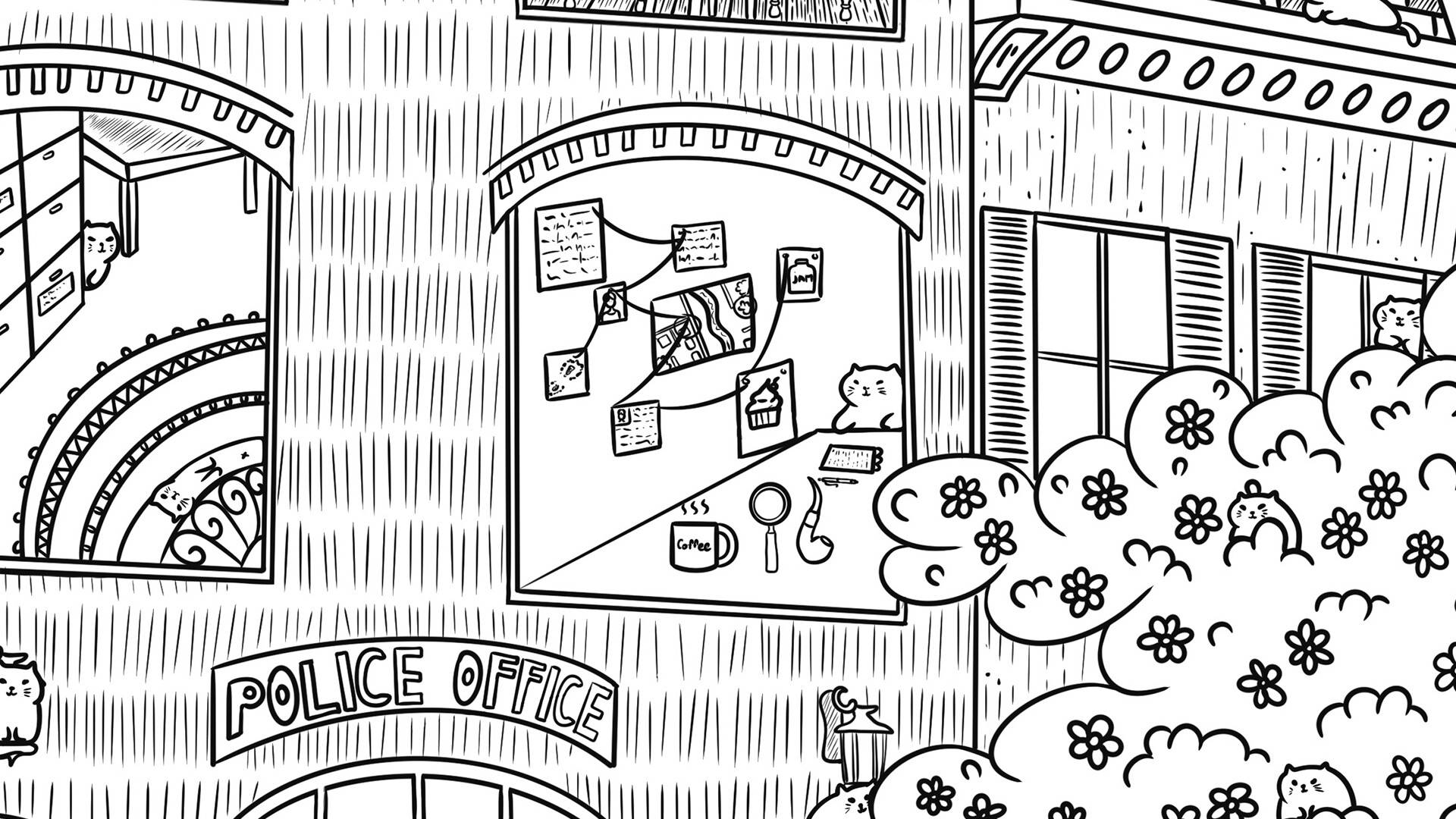 100 Crime Cats - Artbook official in-game screenshot 1