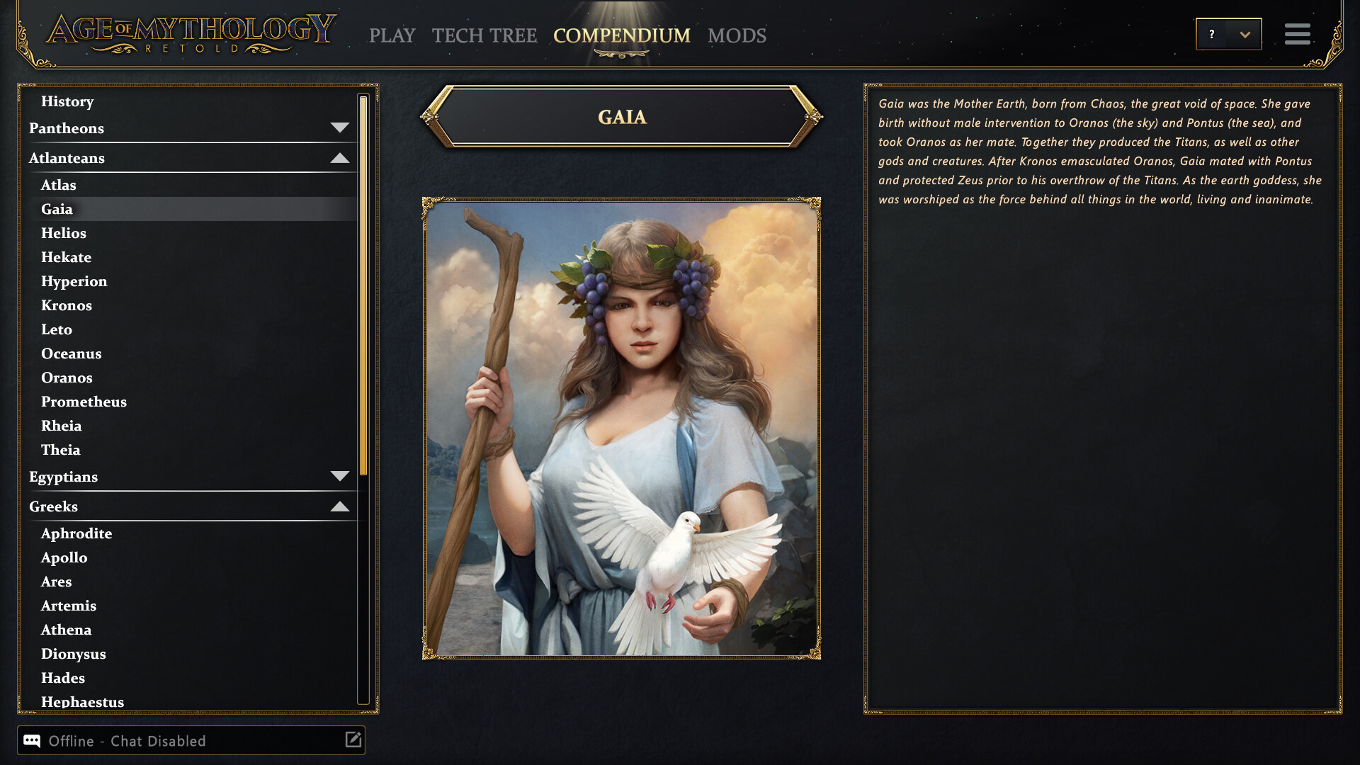 Age of Mythology: Retold - Legacy Deity Portrait Pack official in-game screenshot 1