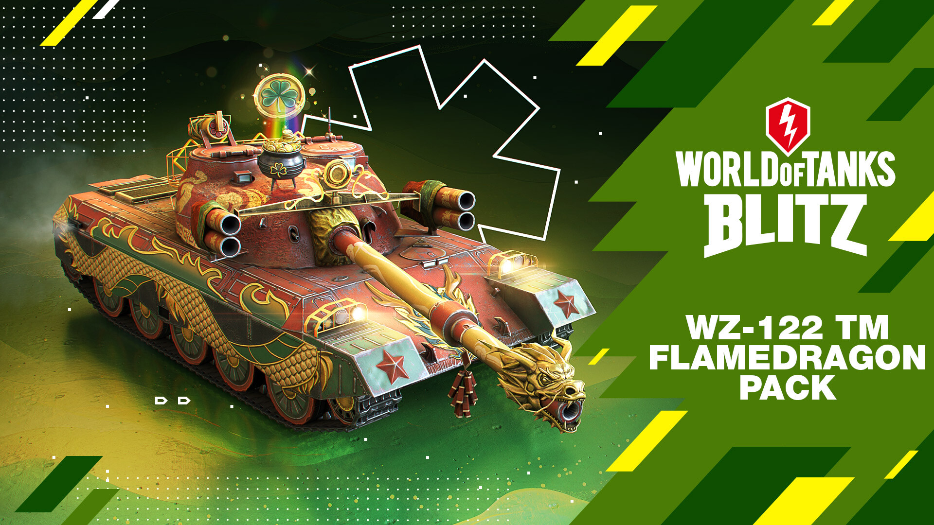 World of Tanks Blitz - WZ-122 TM Flamedragon Pack official in-game screenshot 1