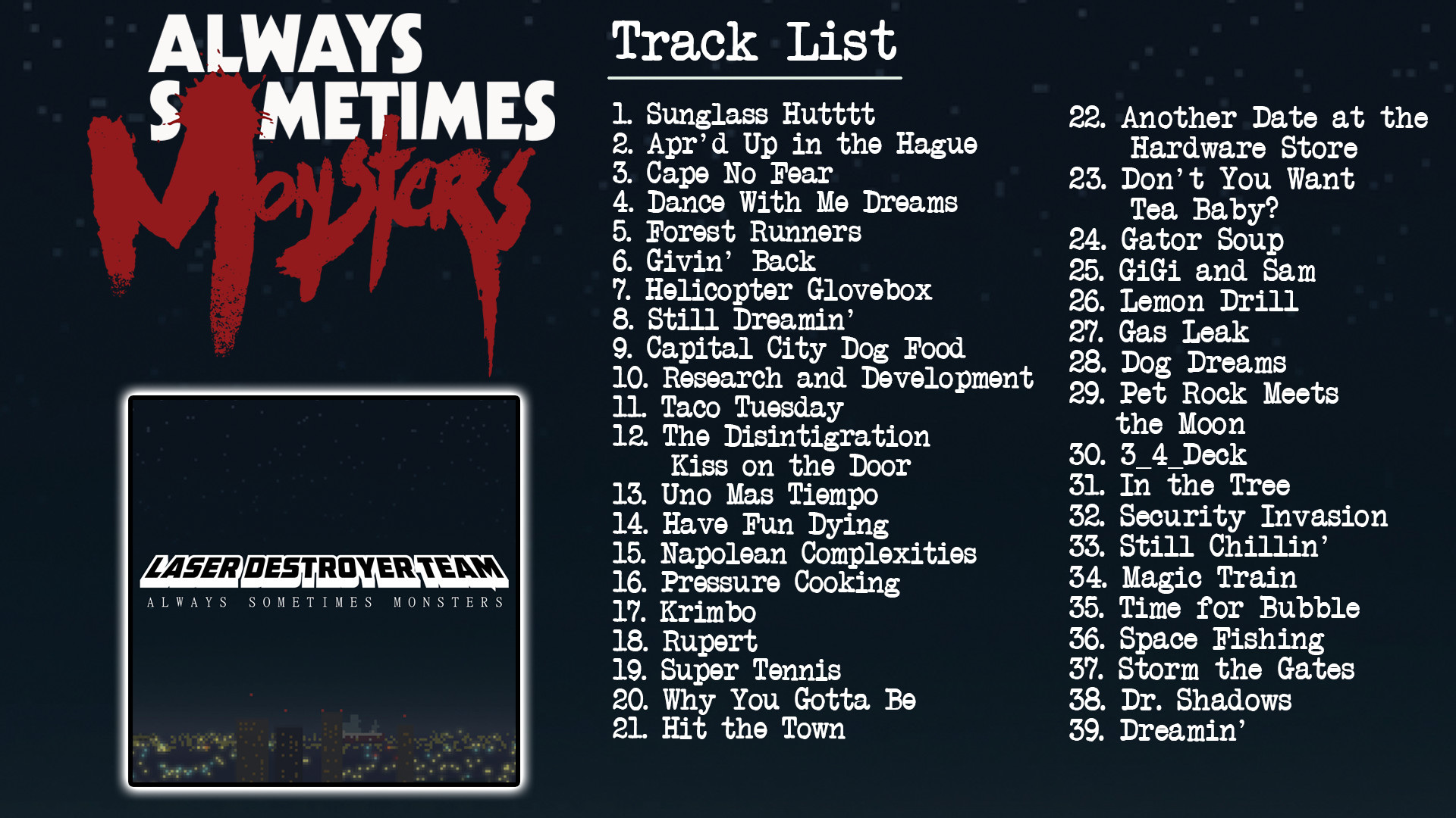 Always Sometimes Monsters (Soundtrack) official in-game screenshot 1