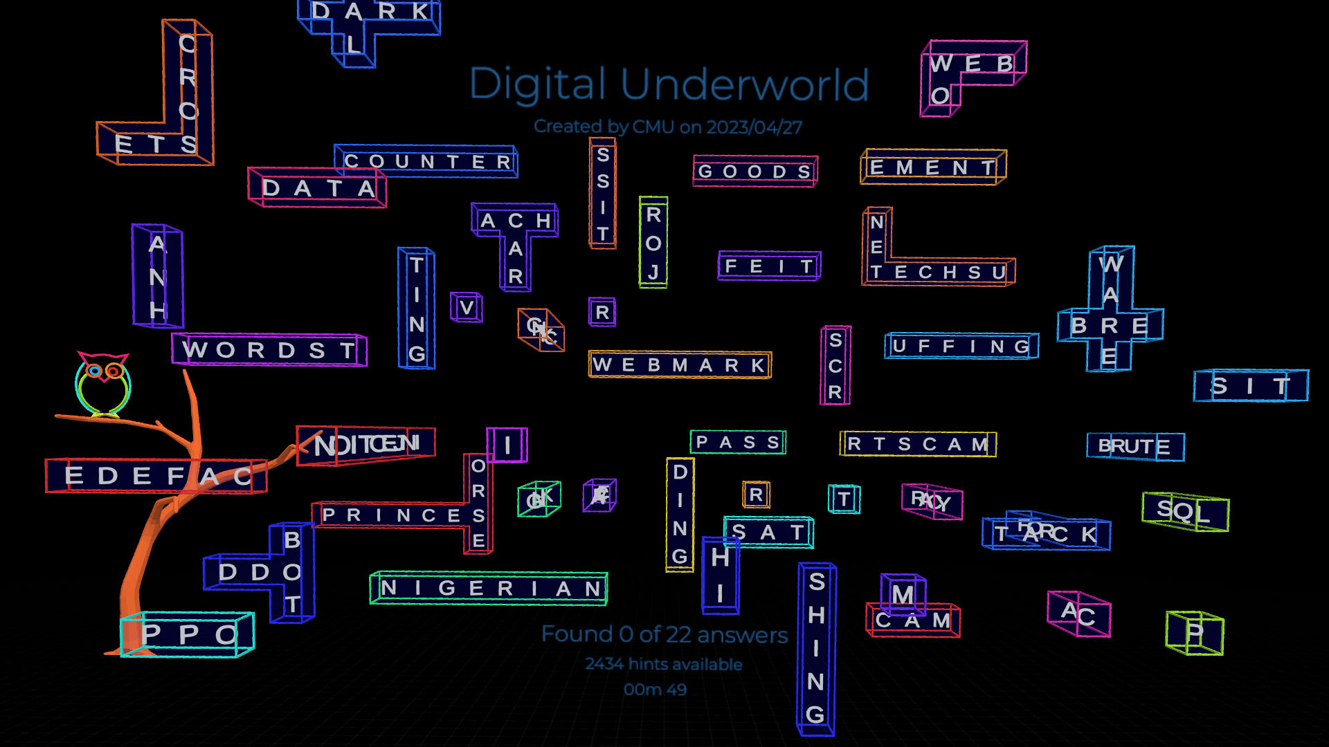 Arthur Owl's Word Block - Adult Pack official in-game screenshot 1