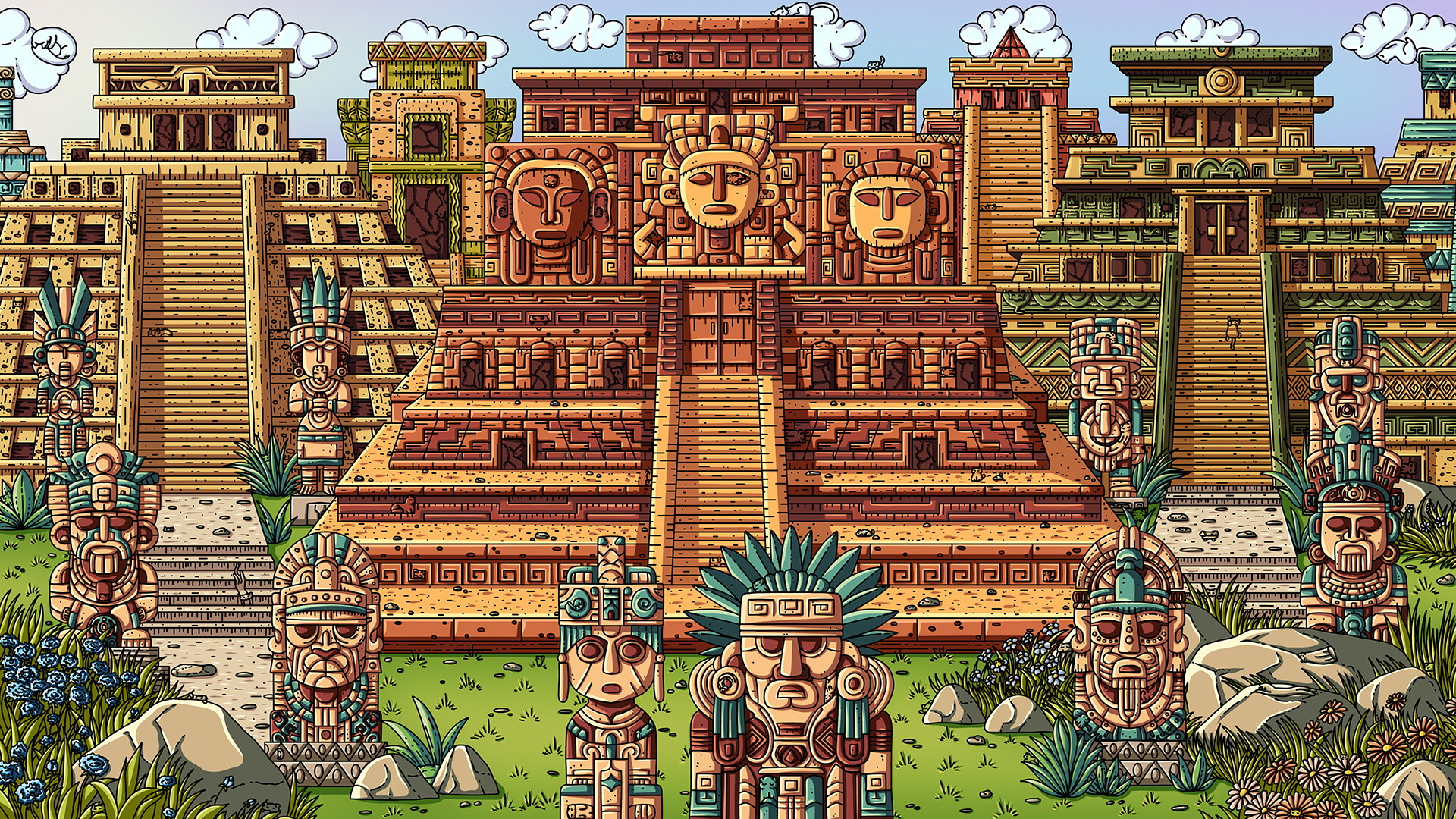 100 Aztec Cats official in-game screenshot 1