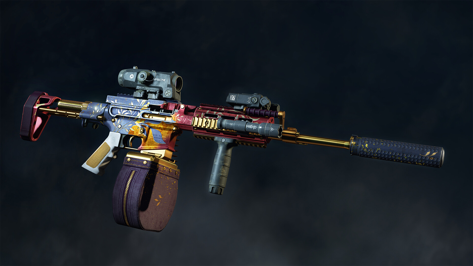 World War Z: Aftermath - Golden Bloom Weapon Skins Pack official in-game screenshot 1
