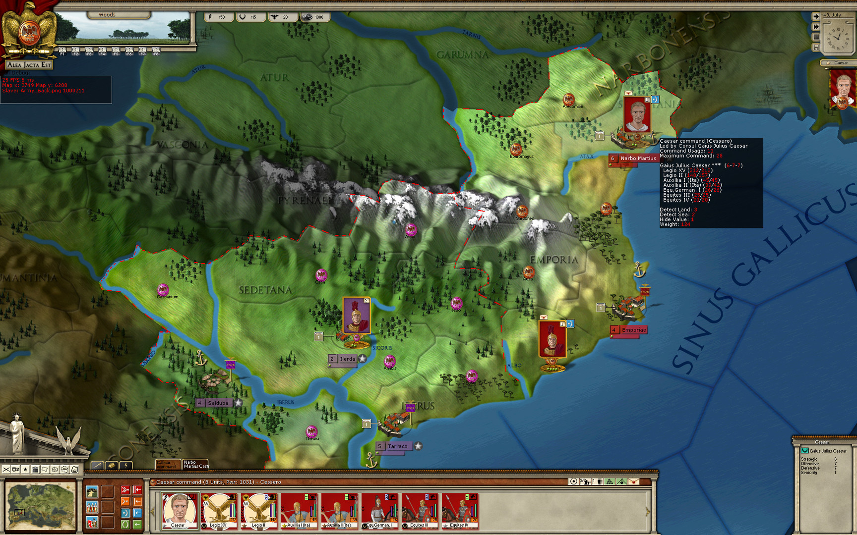 Alea Jacta Est official in-game screenshot 1