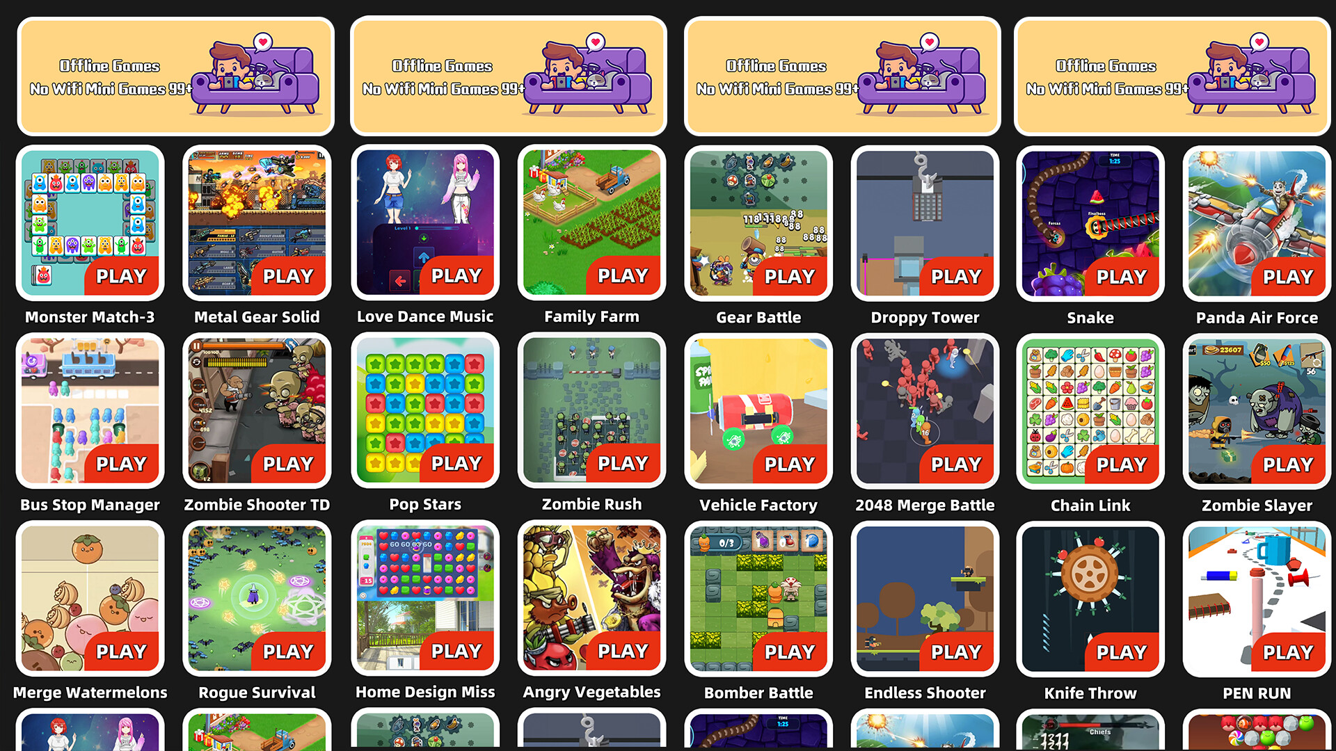 99 Games: Puzzle, Action, Strategy, Simulation, Casual, Roguelike, Shooter, RPG & More official in-game screenshot 1