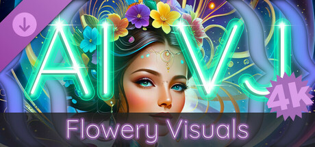 AI-VJ - Flowery 4k Visuals cover artwork