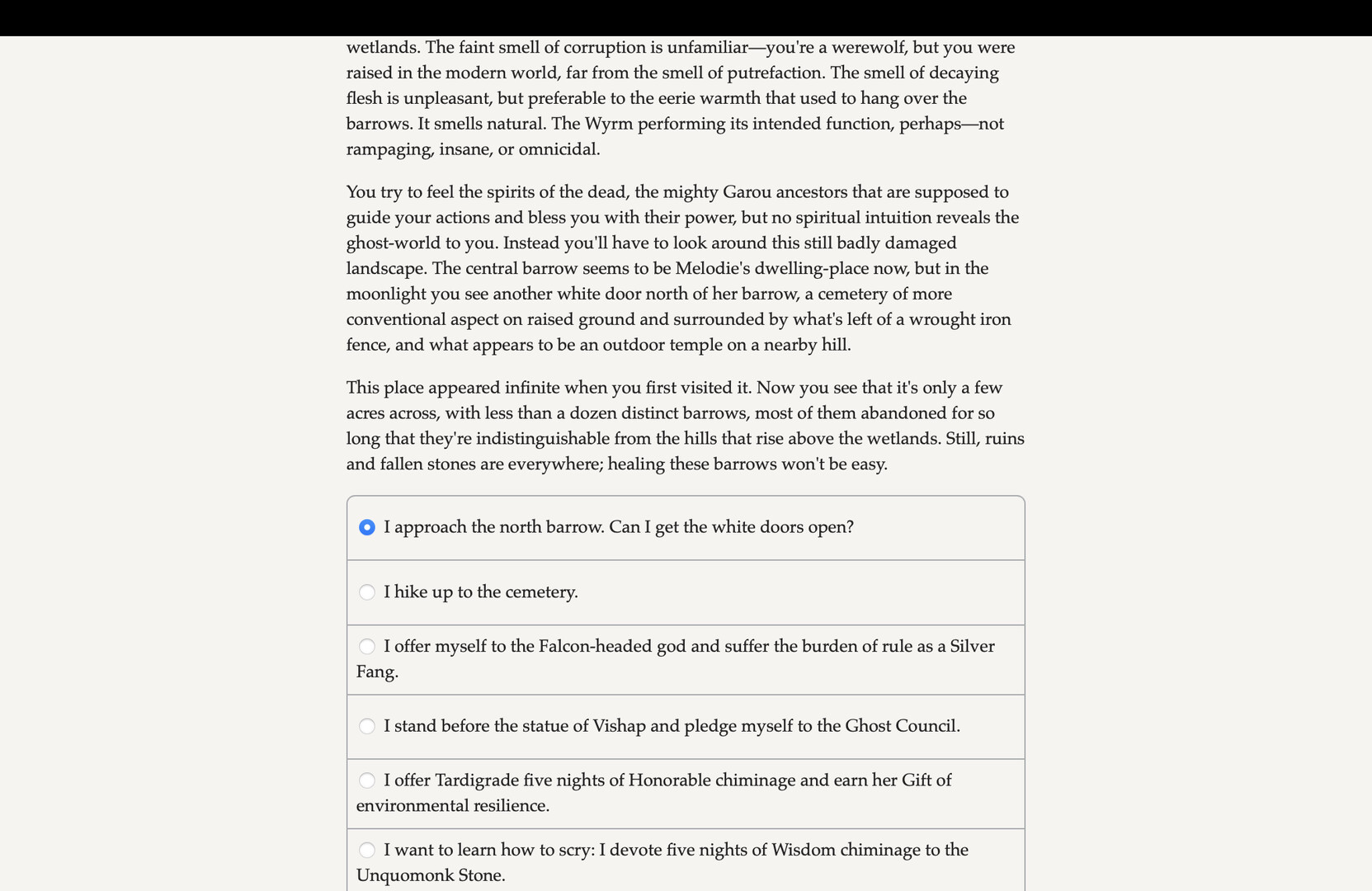 Werewolf: The Apocalypse — The Book of Hungry Names — Those Who Refuse to Die official in-game screenshot 1